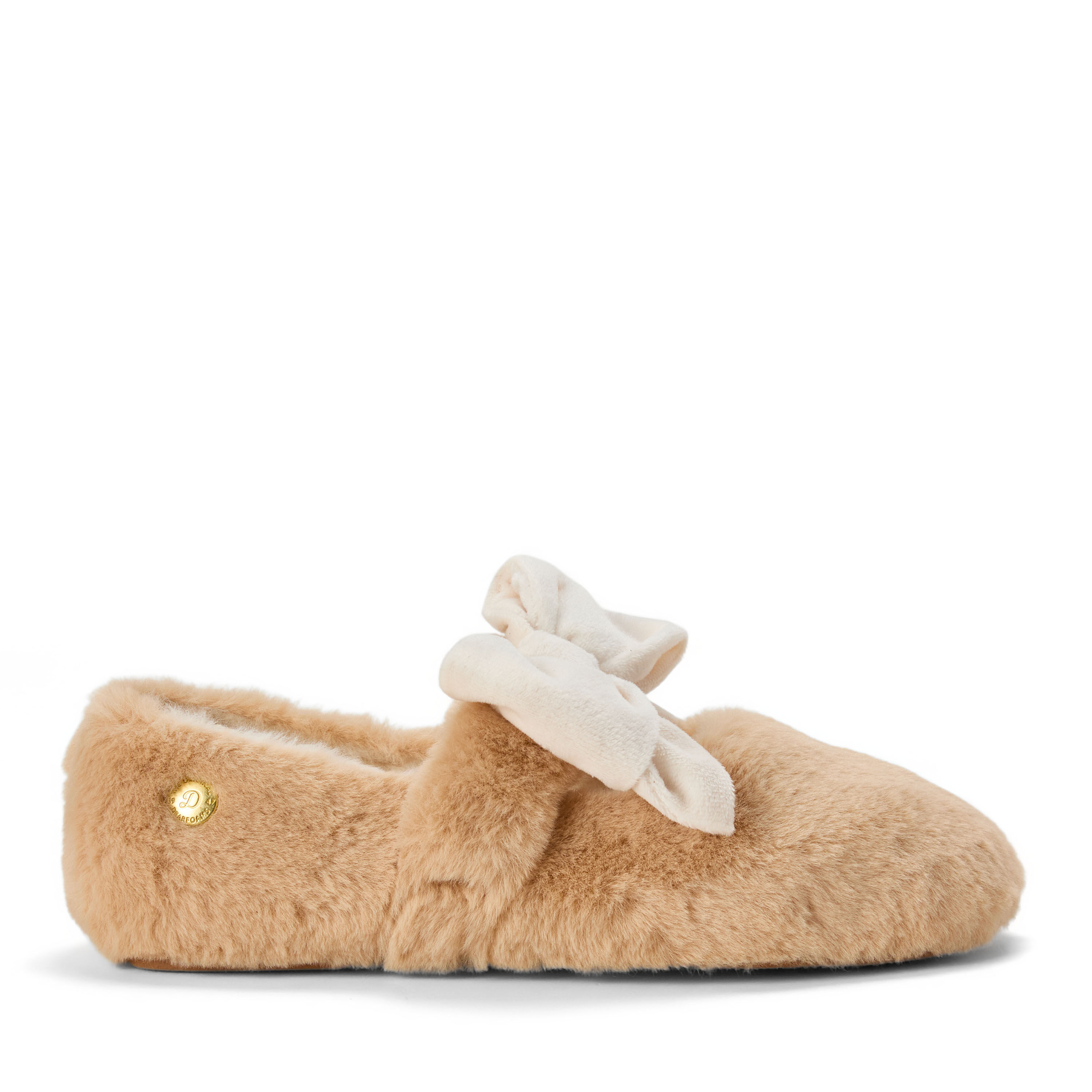 Dearfoams Women's Pennie Maryjane With Bow Slippers