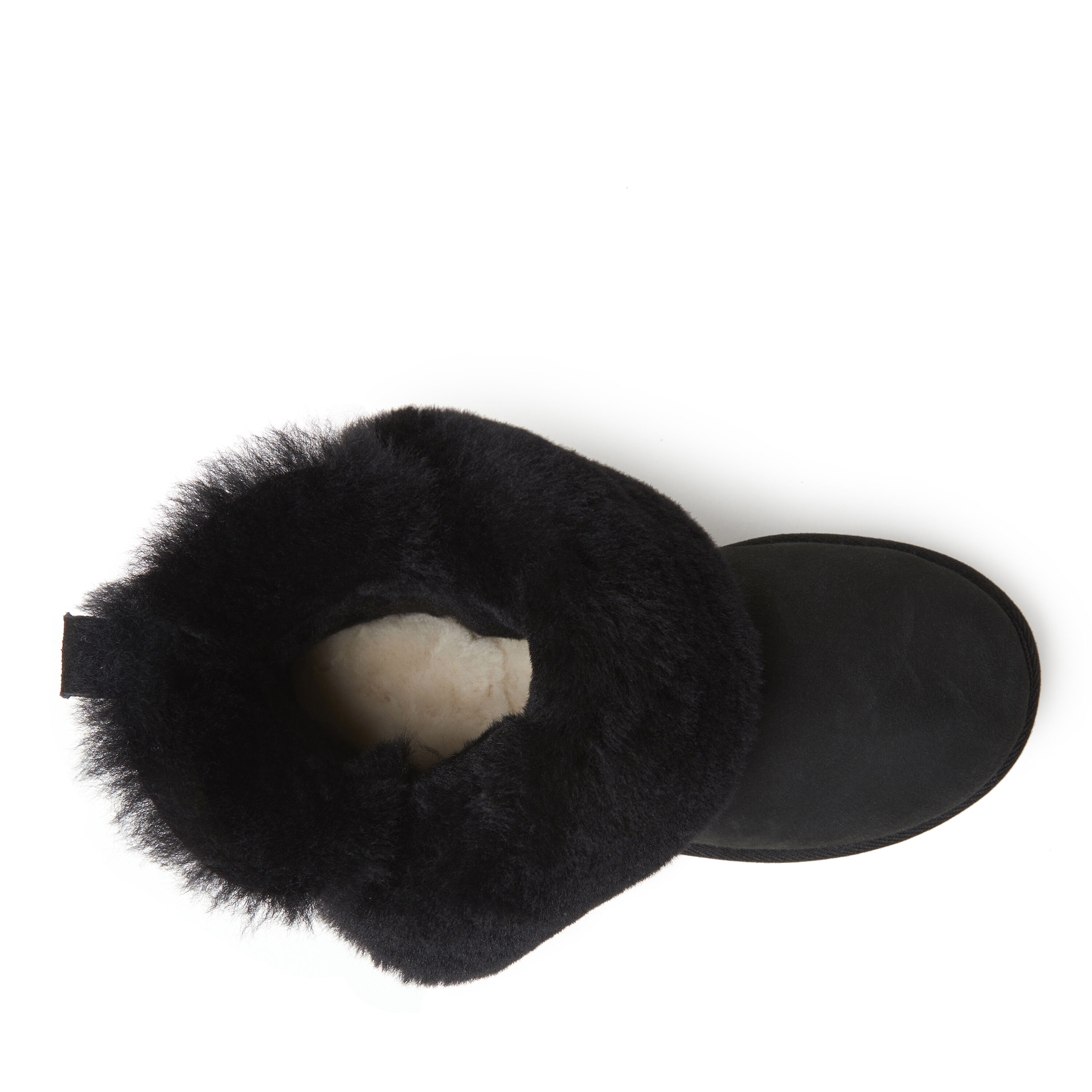 Dearfoams women's fireside perth deals shearling foldover boot slipper