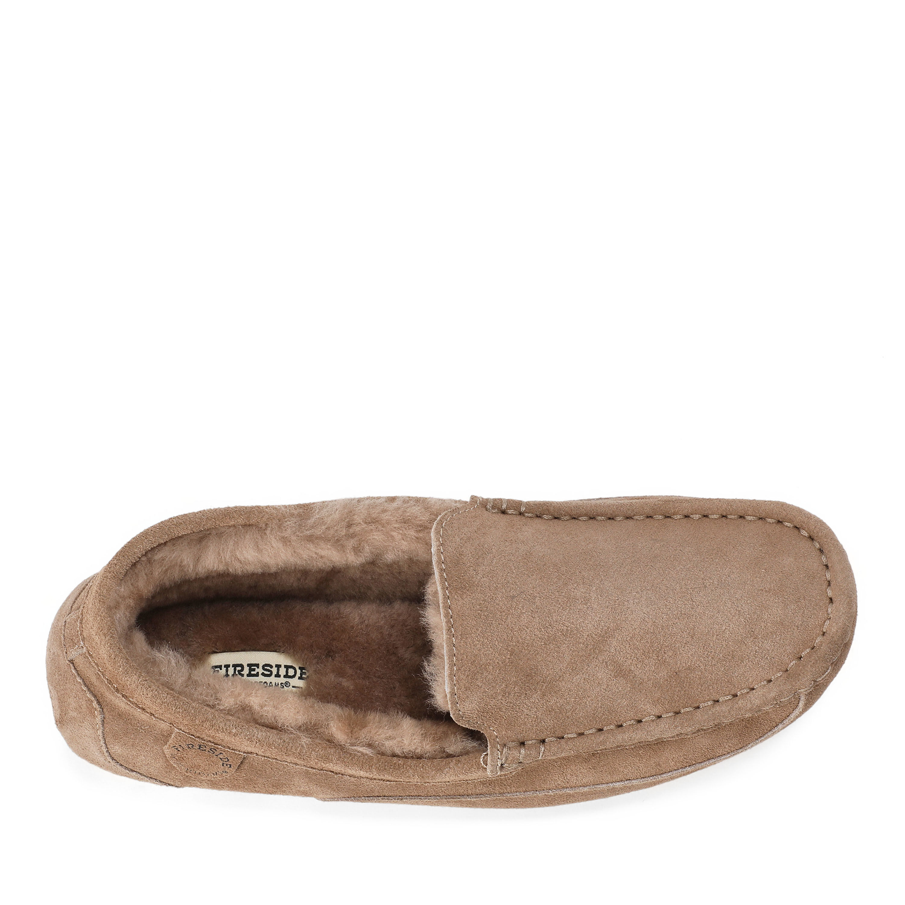 Men's Fireside by Dearfoams Melbourne Genuine Shearling Moccasin Slipper