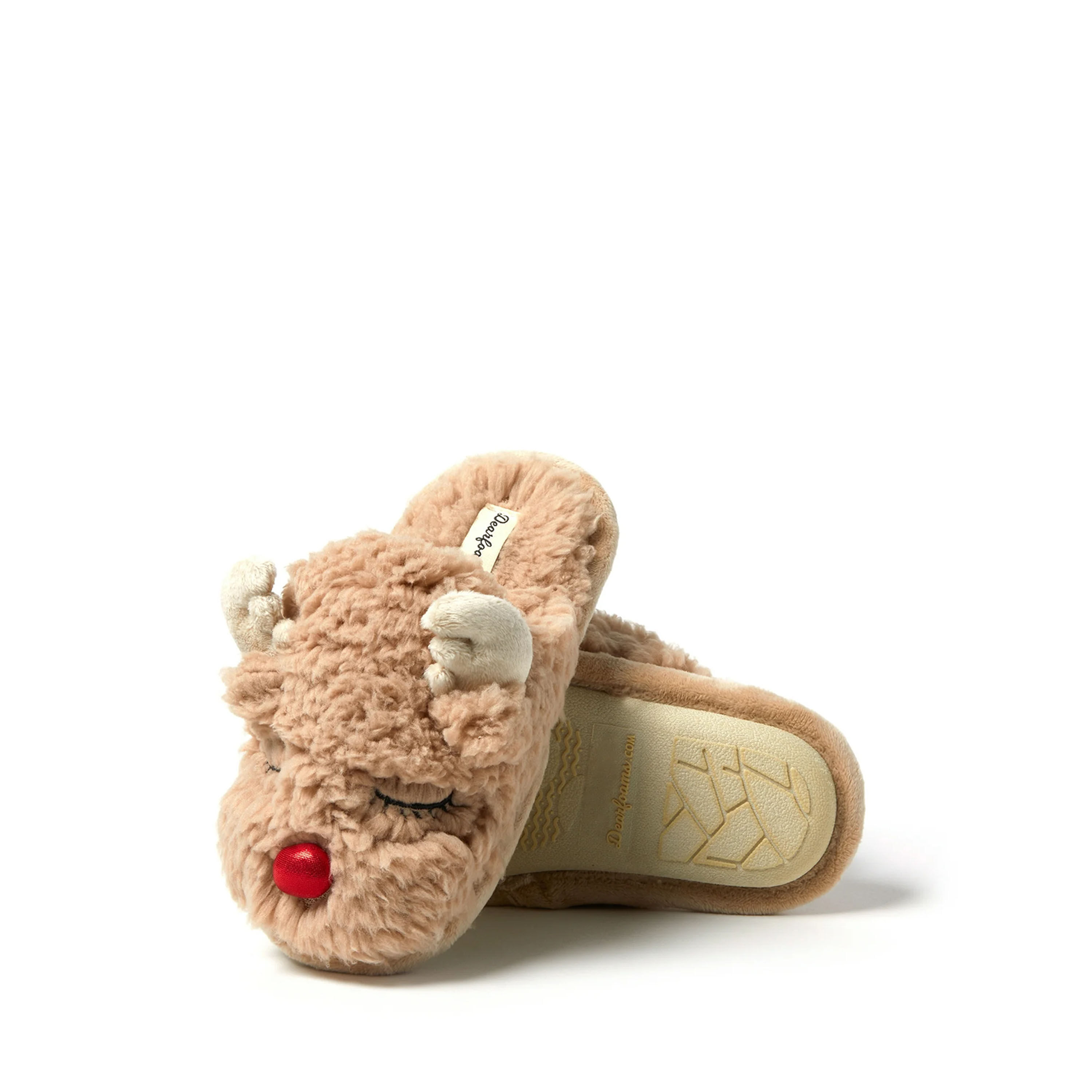 Kid's Reindeer Scuff Slippers