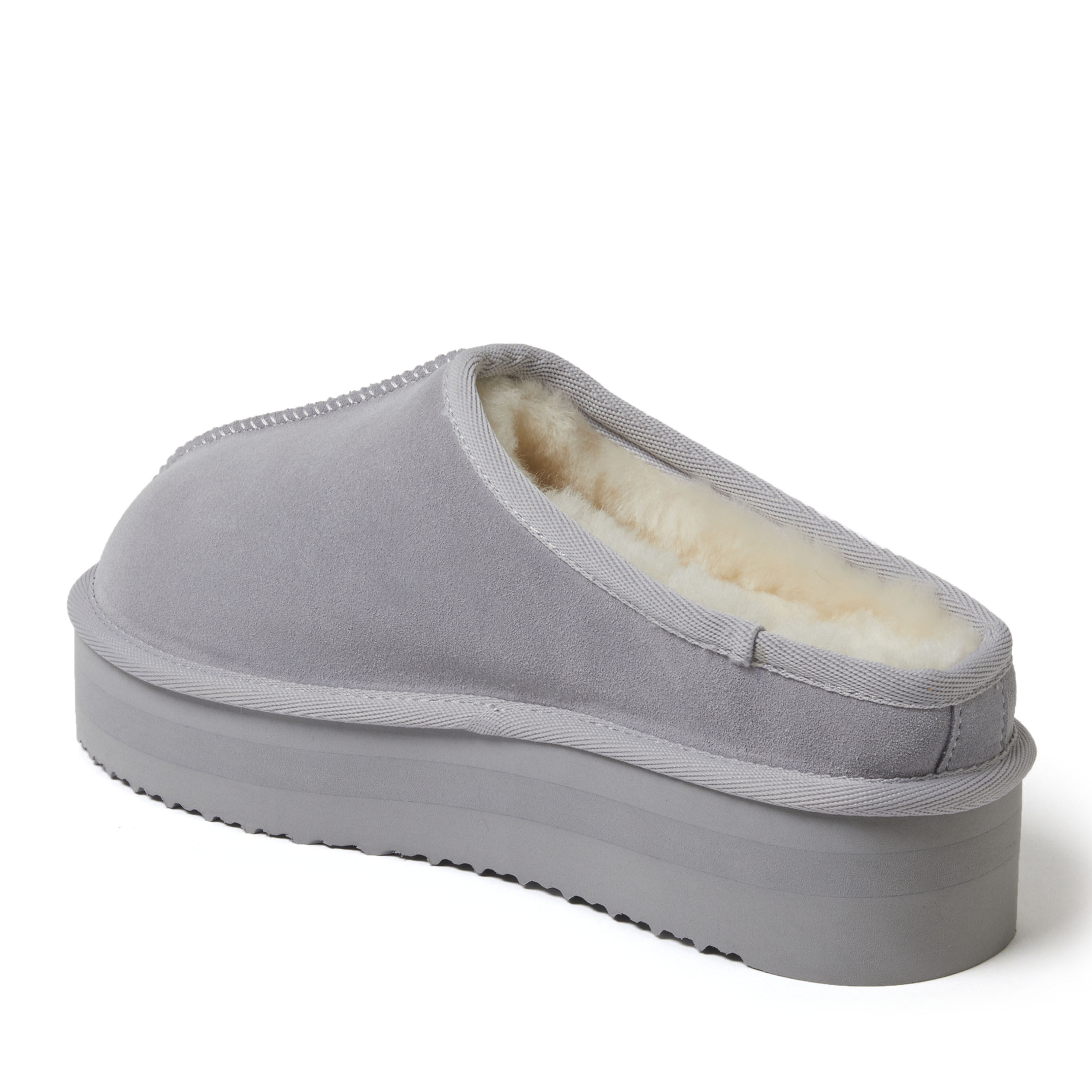 Women's Fireside by Dearfoams Queenstown Platform Genuine Shearling Clog