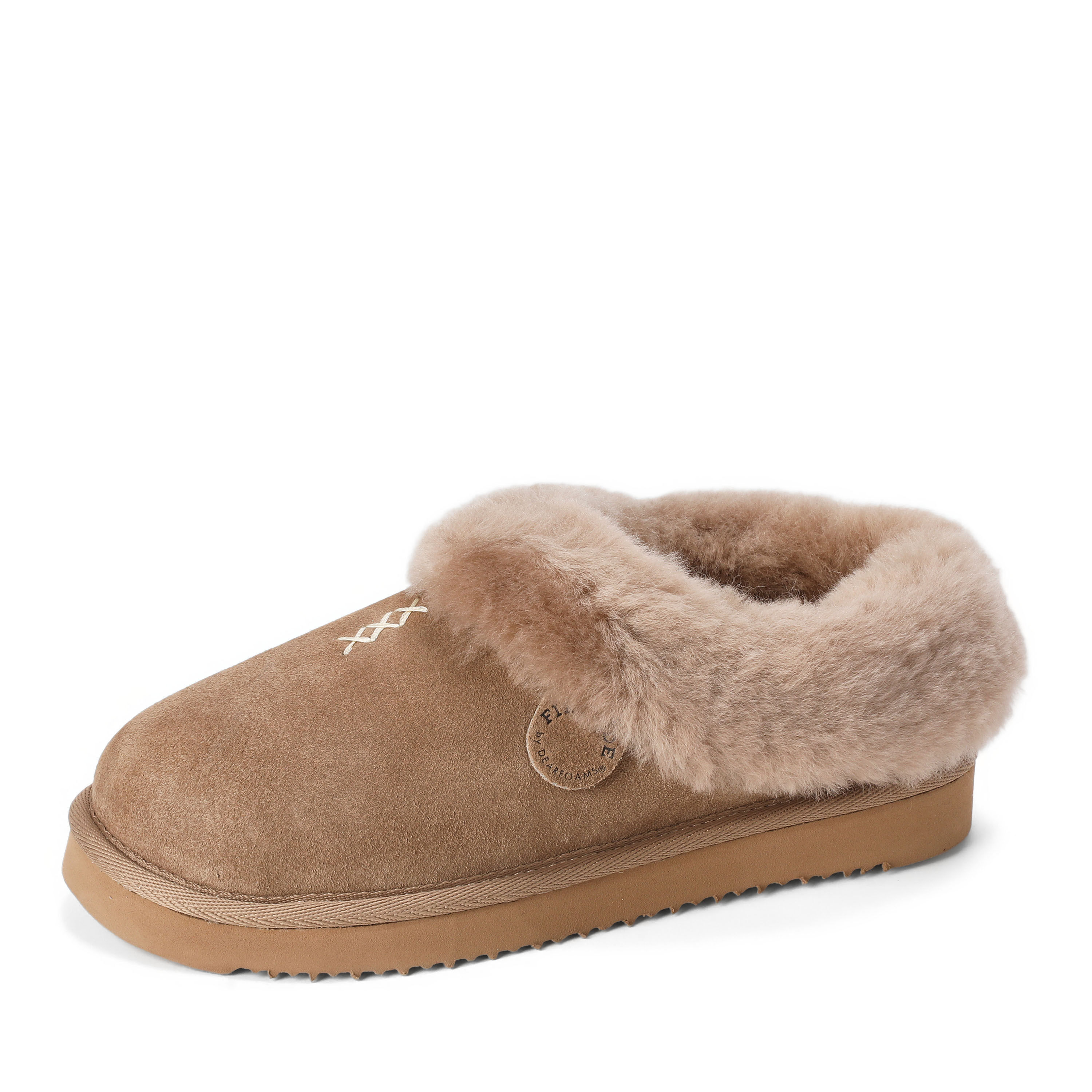 Women's Fireside by Dearfoams Adelaide Genuine Shearling Clog Slipper - Water Resistant