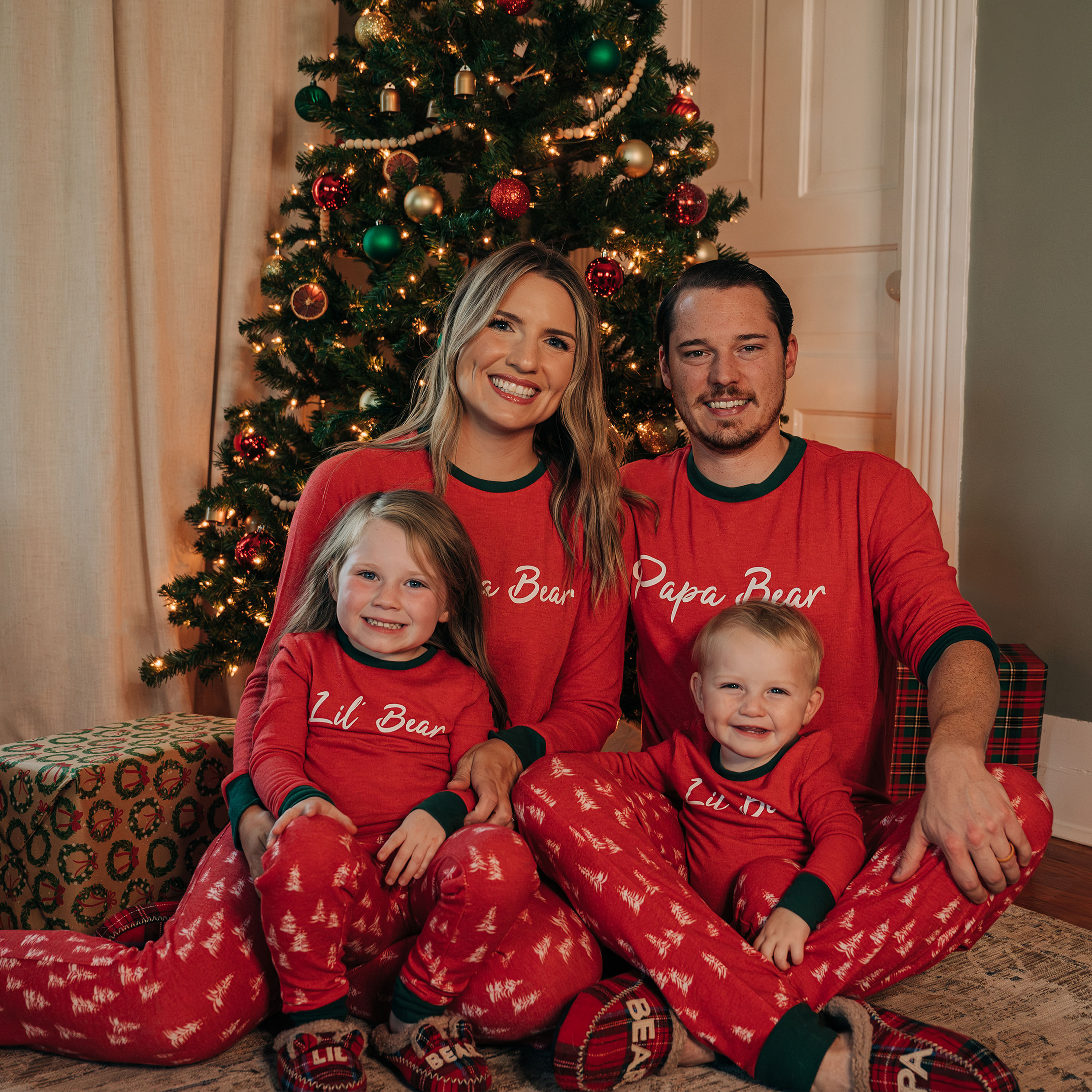 Youth/Toddler Trees Lil Bear 2 Piece Pajama Set