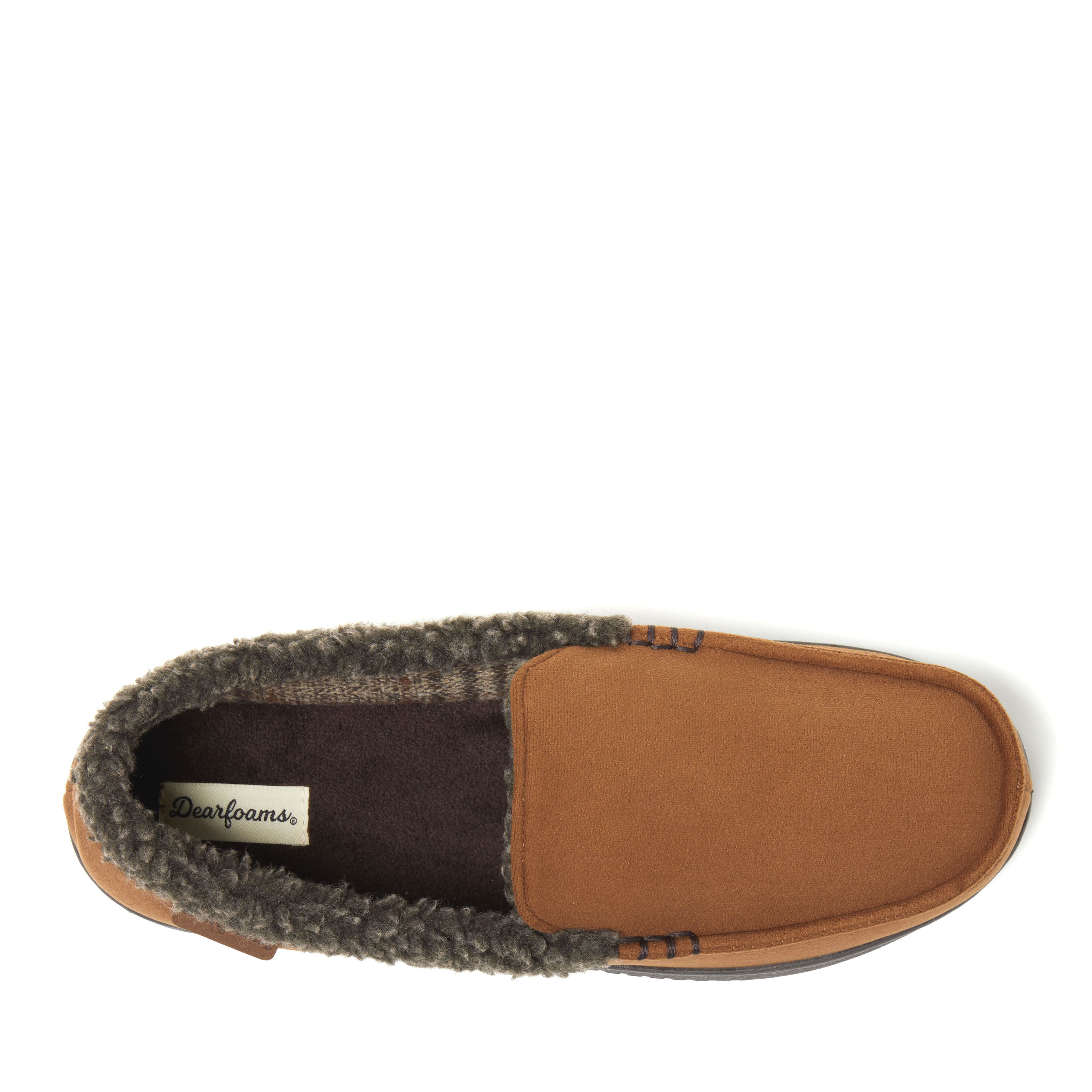 Men s Alexander Microsuede Moccasin With Berber Casing