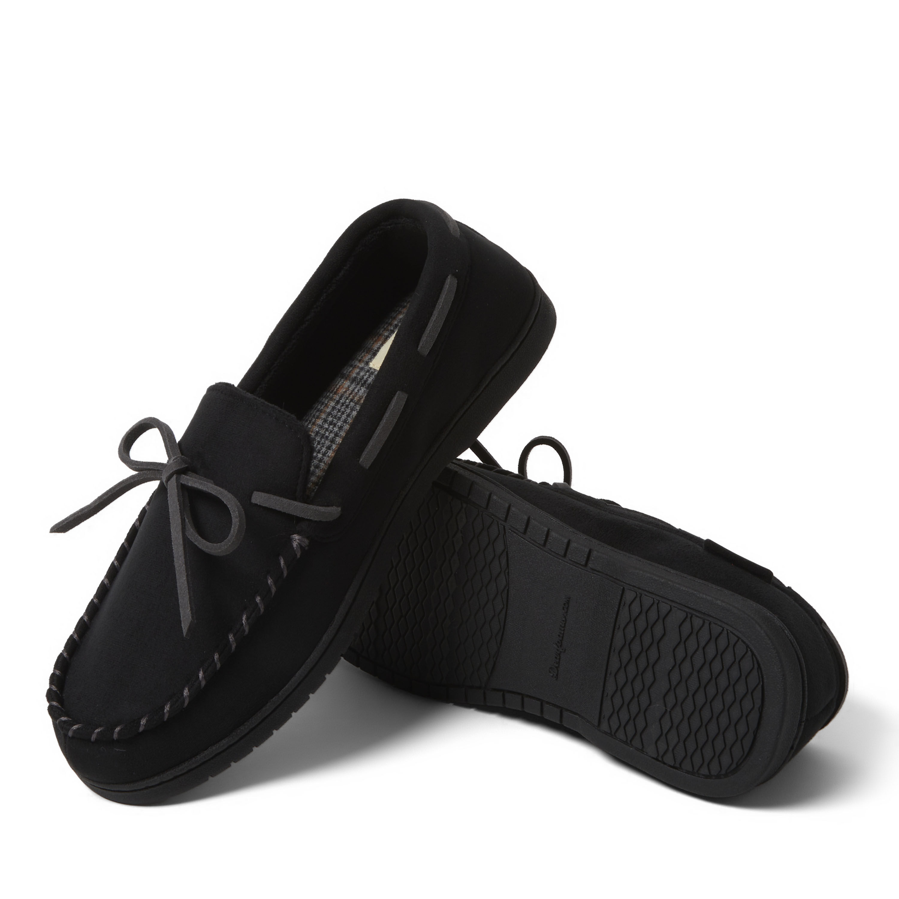 Men's Toby Microsuede Moccasin with Tie and Whipstitch