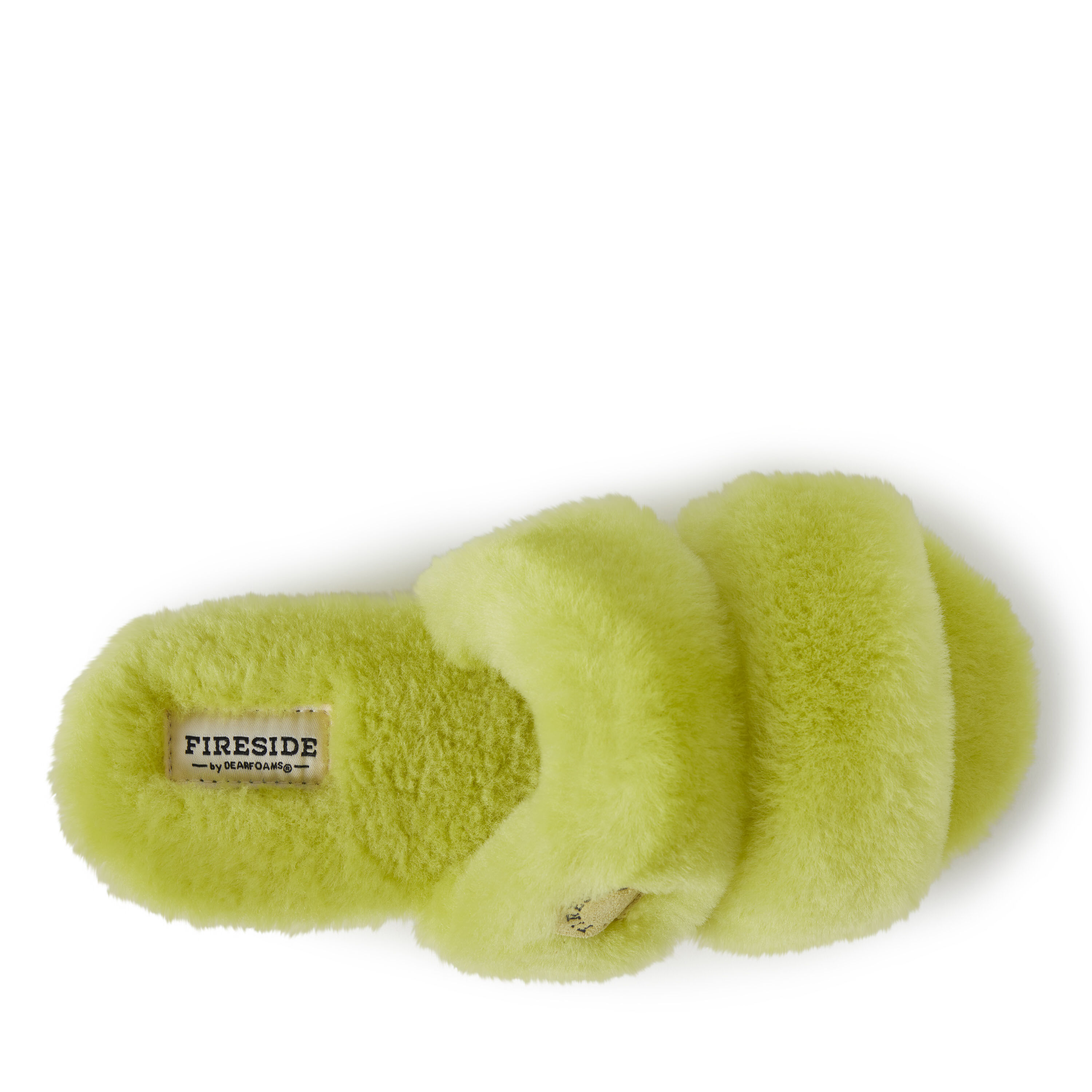 Women's Fireside by Dearfoams Benalla Shearling Double Band Slide
