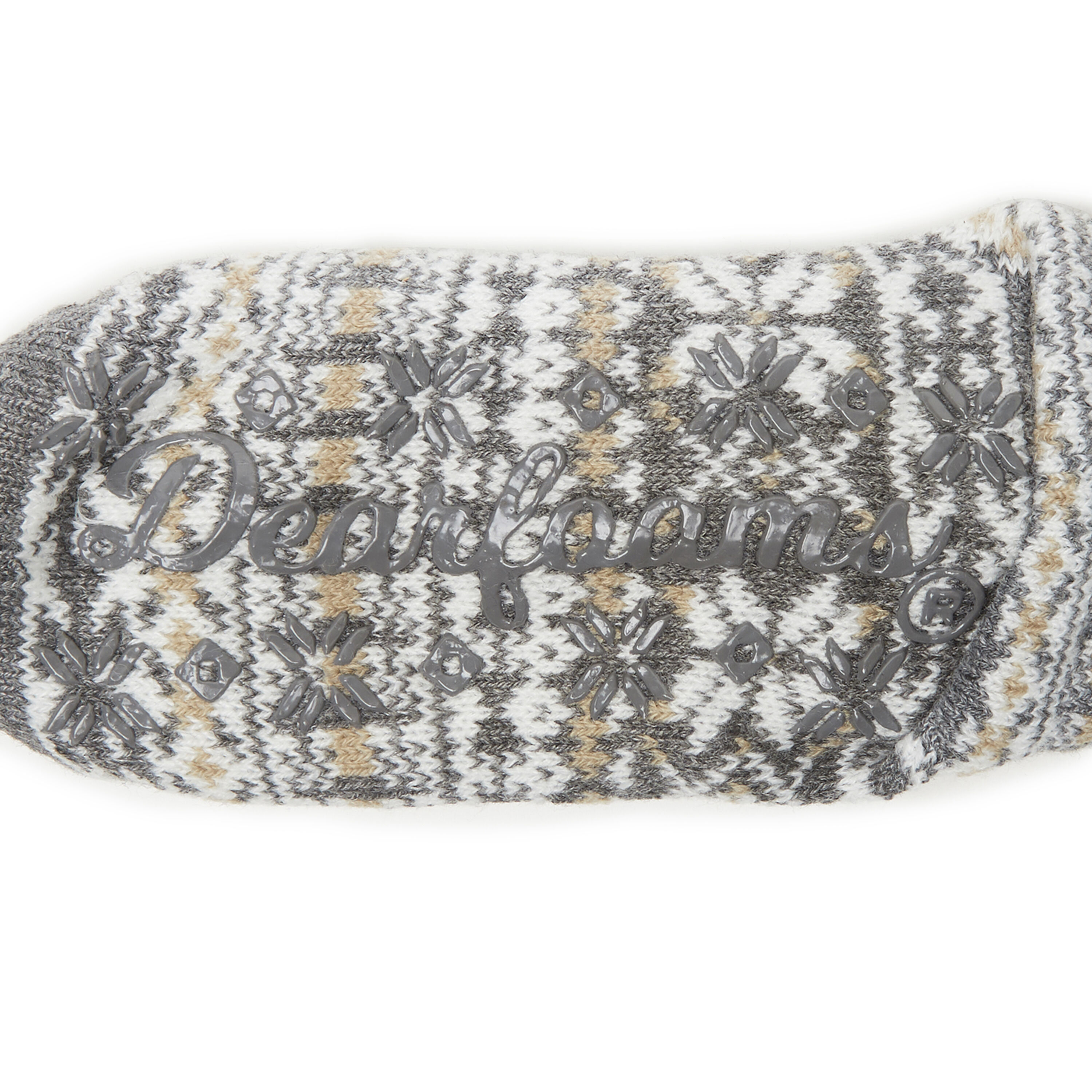 Women's Fairisle Knit Cabin Slipper Sock