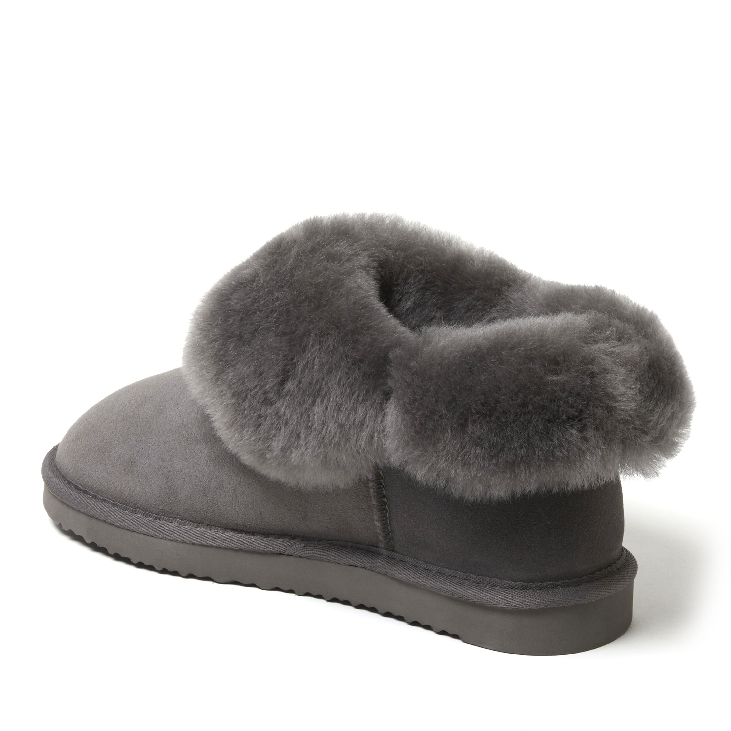 Women's Fireside by Dearfoams Perth Genuine Shearling Foldover Boot Slipper