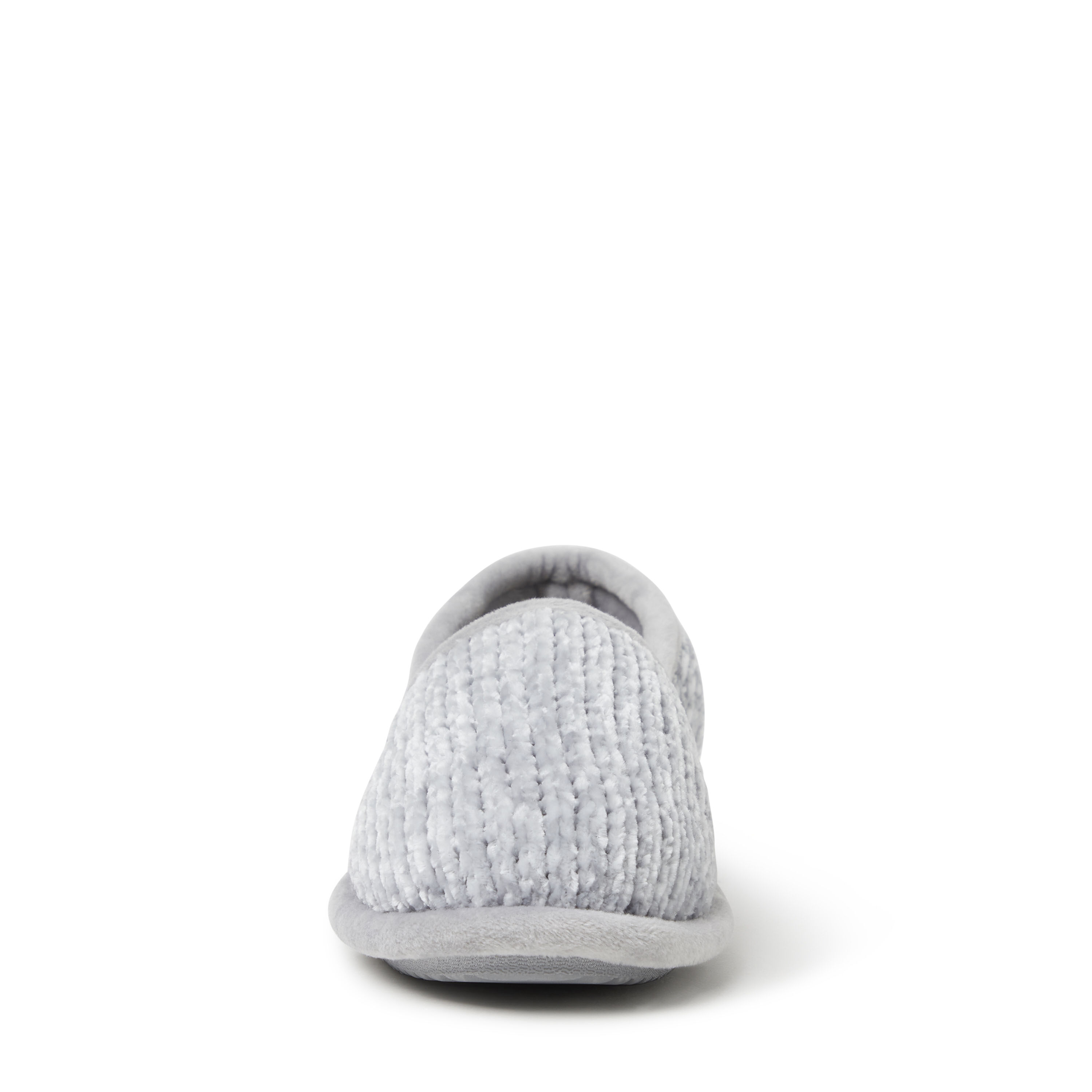 Women's dearfoams chenille clearance closed back slippers