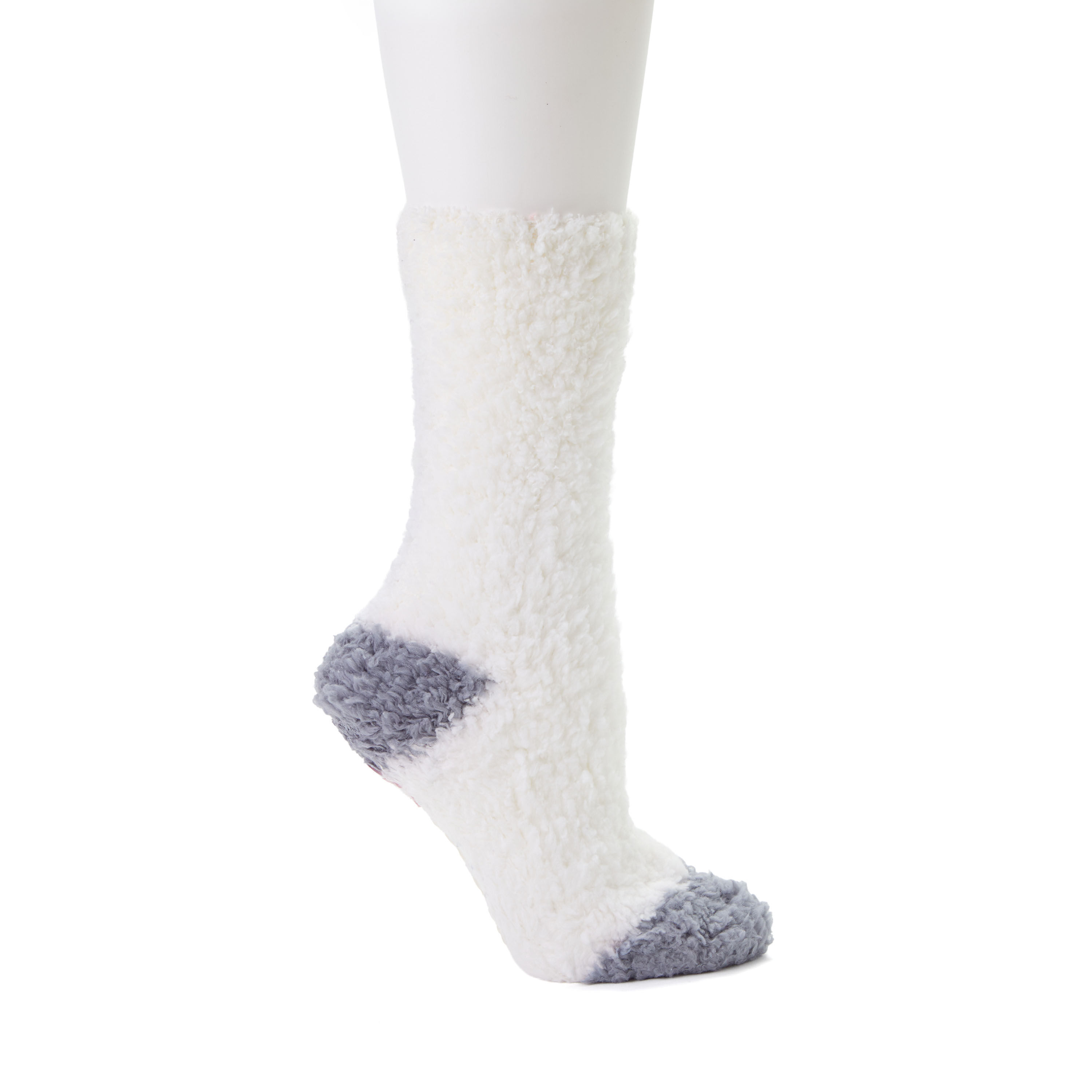 Ladies Solid Cozy Crew Sock 2 Pack