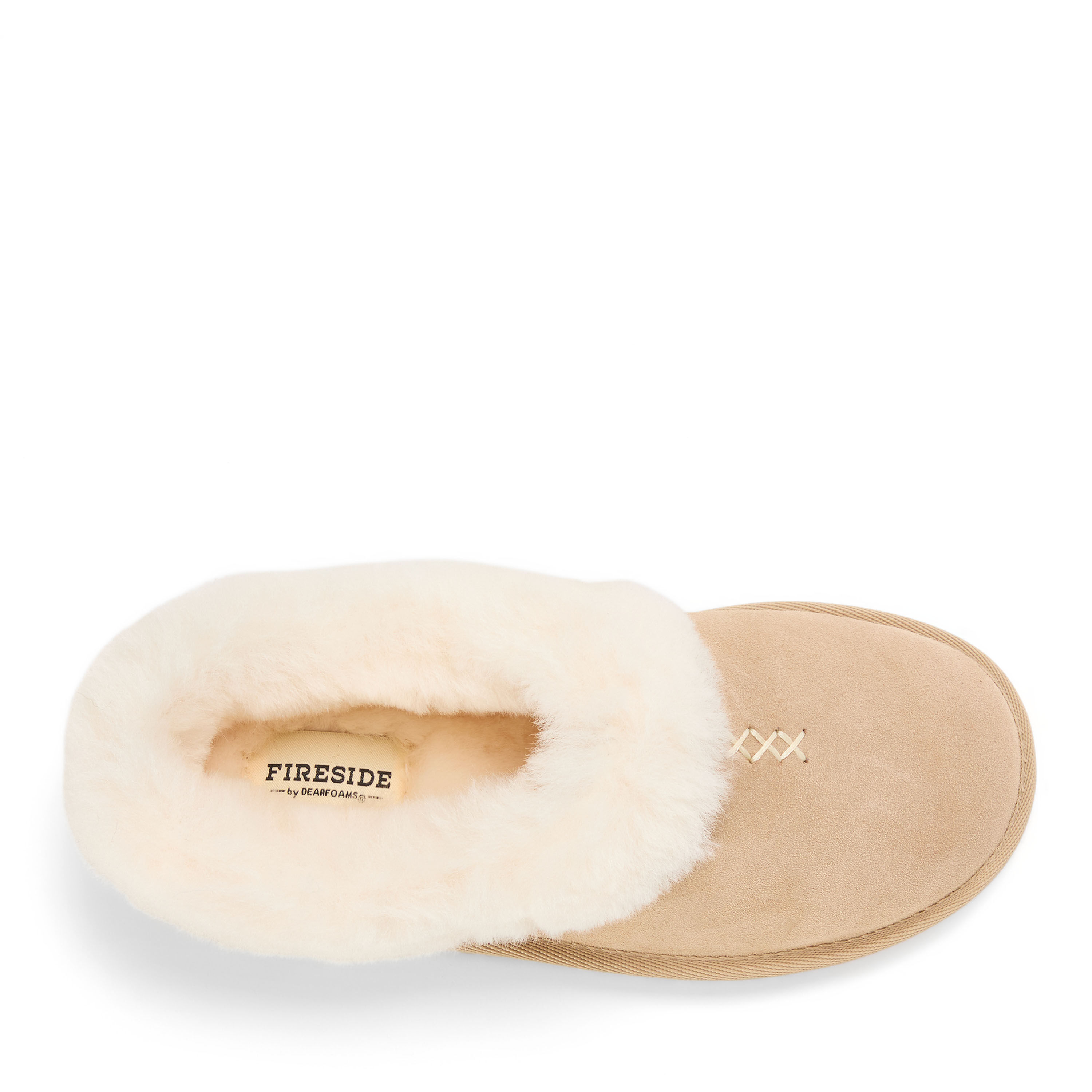 Women's Fireside by Dearfoams Adelaide Genuine Shearling Clog Slipper