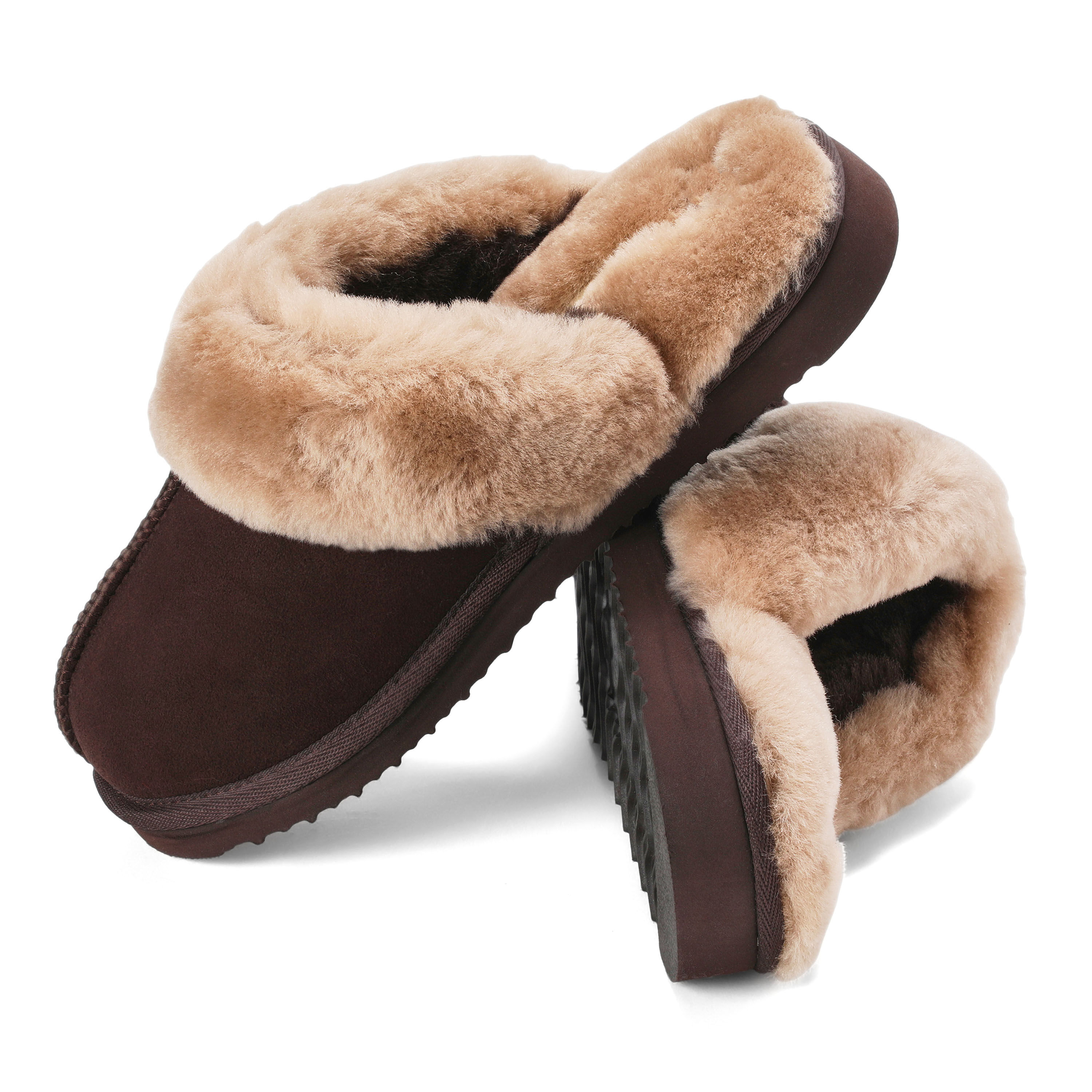 Women's Fireside by Dearfoams Sydney Genuine Shearling Scuff Slipper