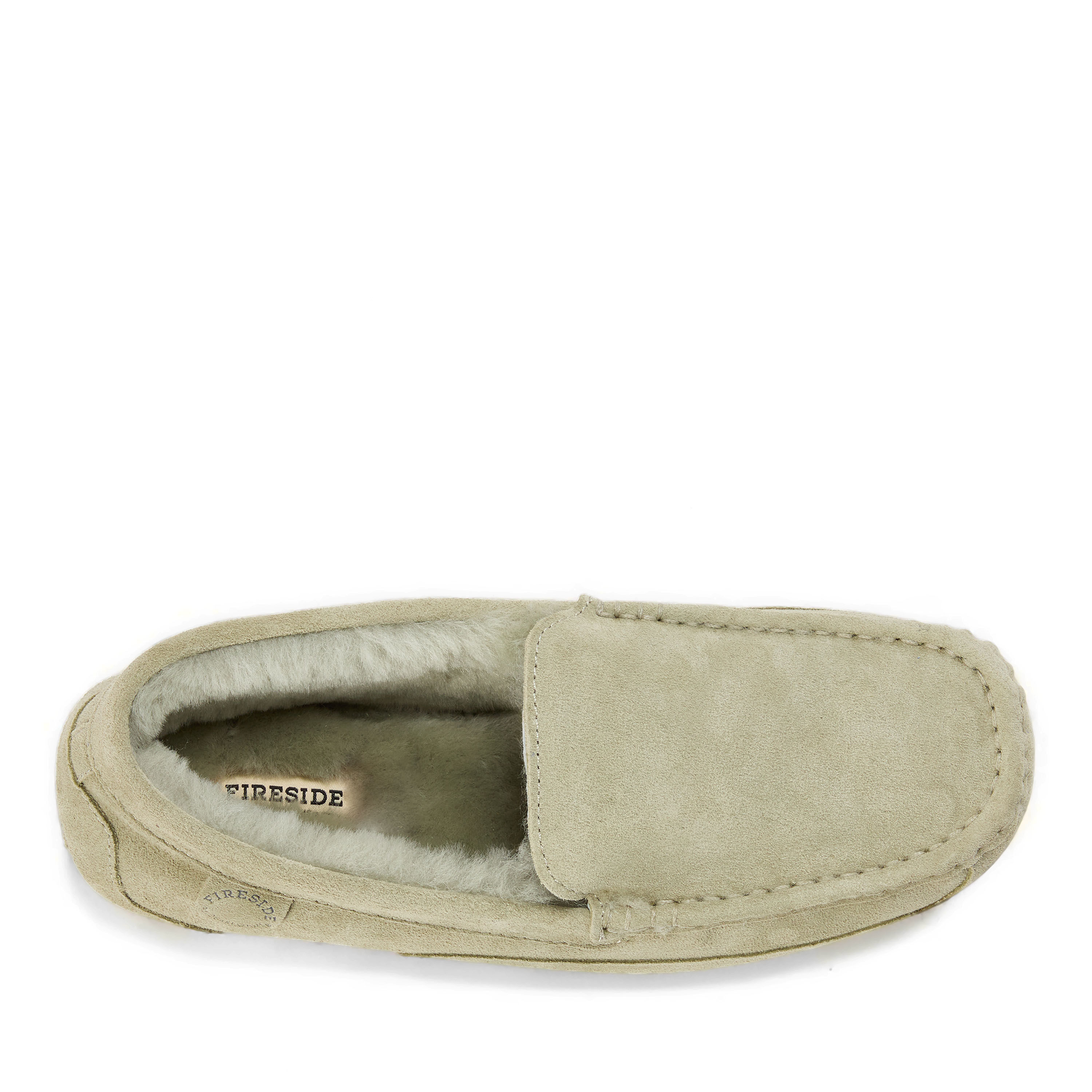 Men's Fireside by Dearfoams Melbourne Genuine Shearling Moccasin Slipper
