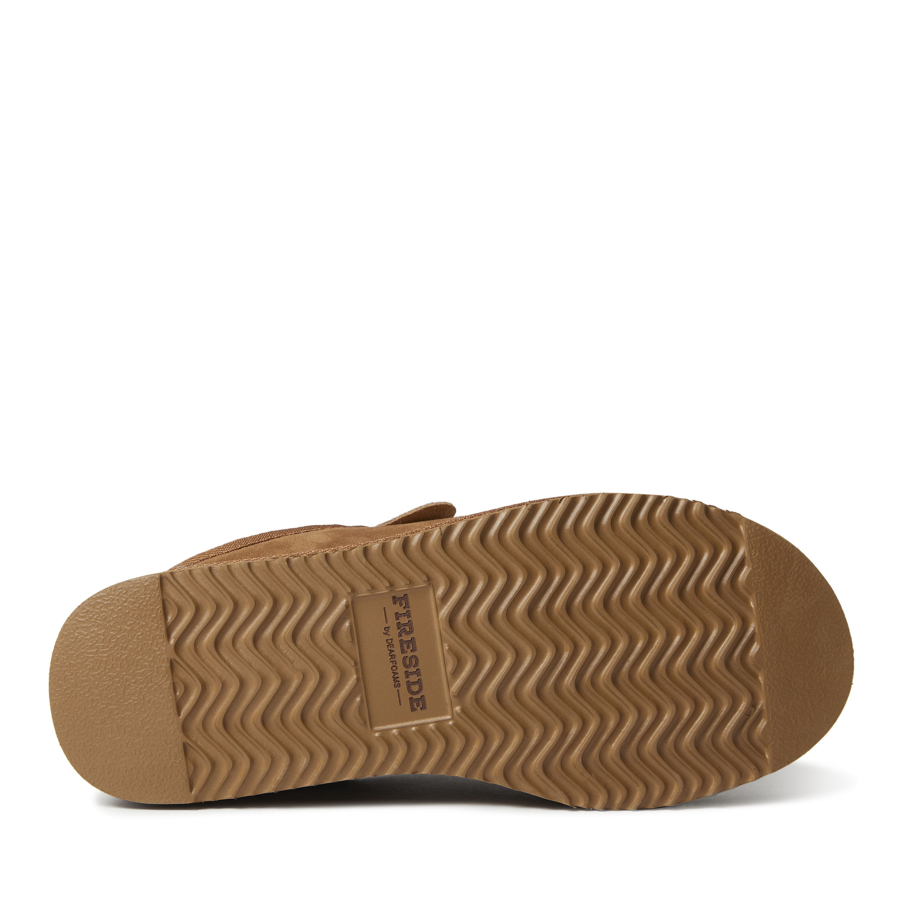 Men's Fireside by Dearfoams Grafton Genuine Shearling Clog Slipper with Woven Accent