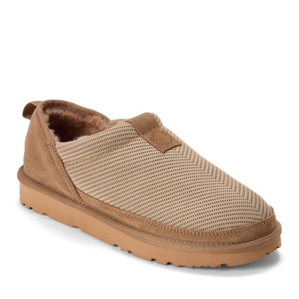Women's Fireside by Dearfoams Sport Knit And Suede Slip On Shoetie - Water Repellent
