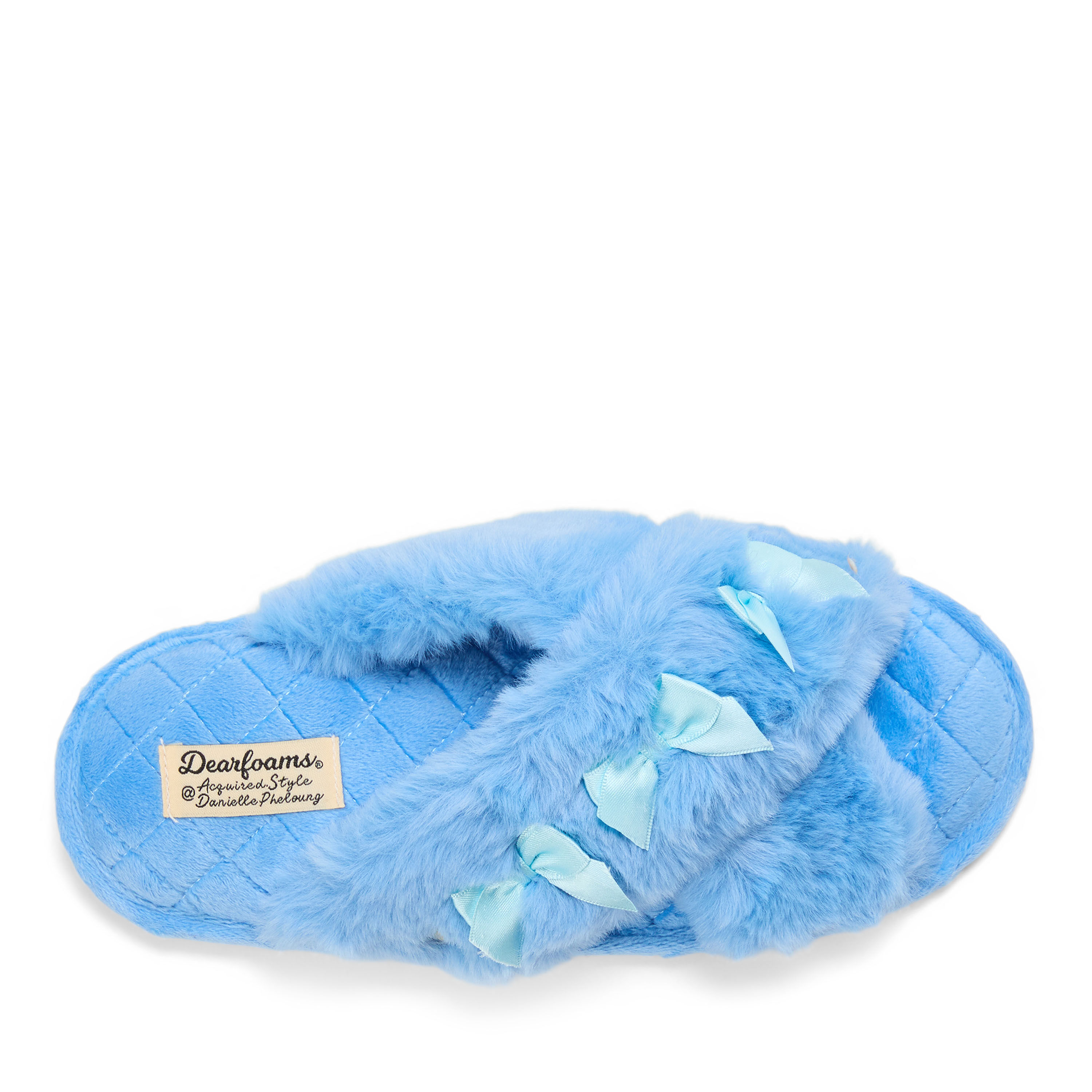 Women's Jessica Furry Crossband Slide Slipper