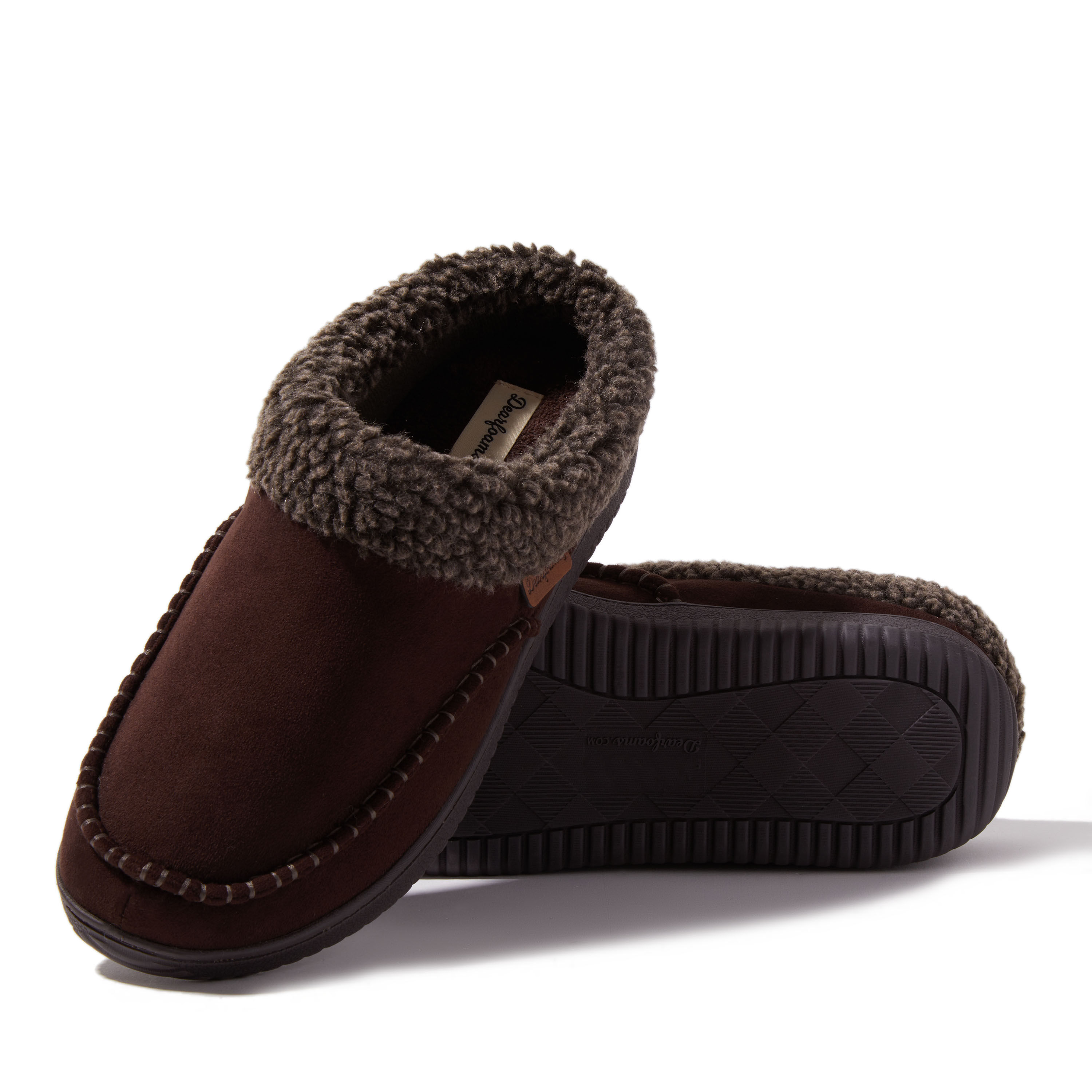 Men s Marshall Microsuede Moc Toe Clog With Berber Cuff