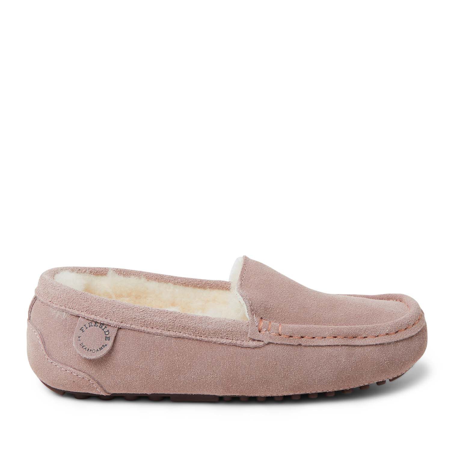 Women's Fireside by Dearfoams Mel Genuine Shearling Moccasin