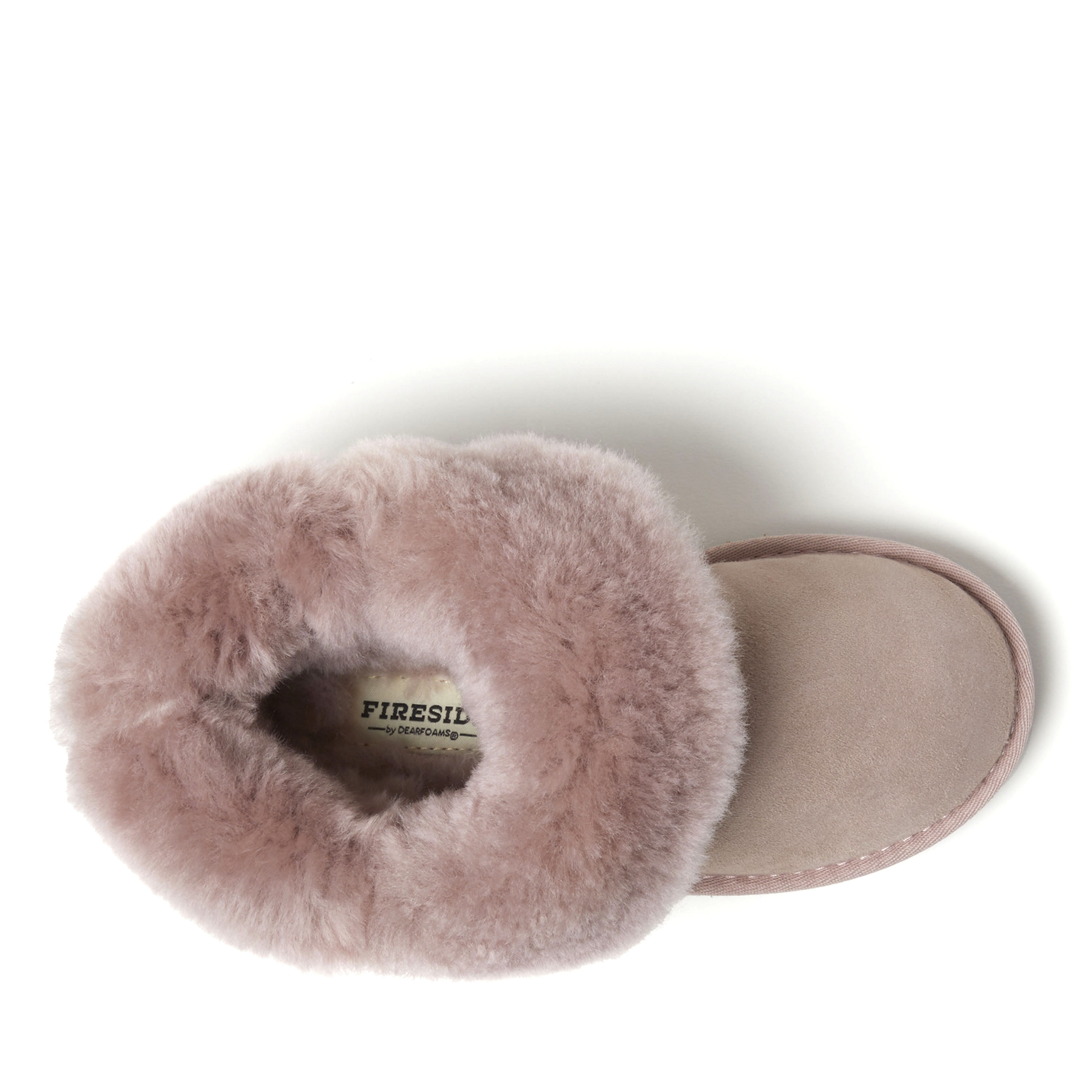 Women's Fireside by Dearfoams Perth Genuine Shearling Foldover Boot Slipper