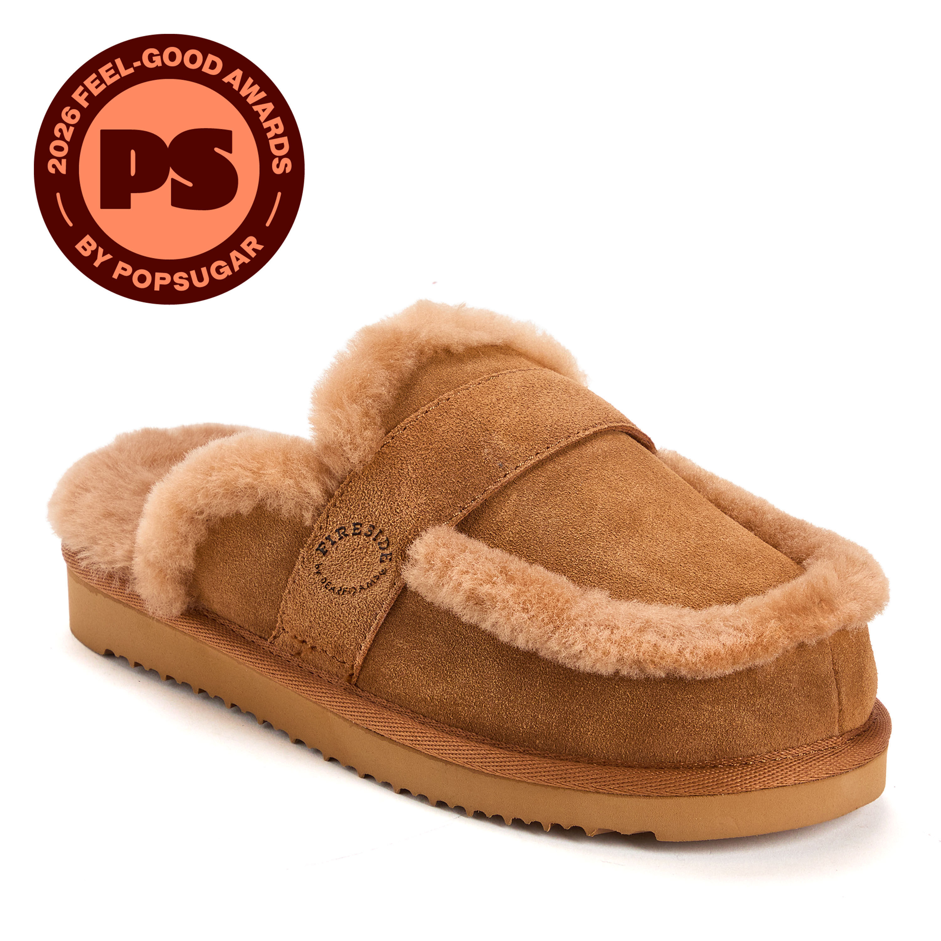 Women's Fireside by Dearfoams Richmond Genuine Shearling Scuff
