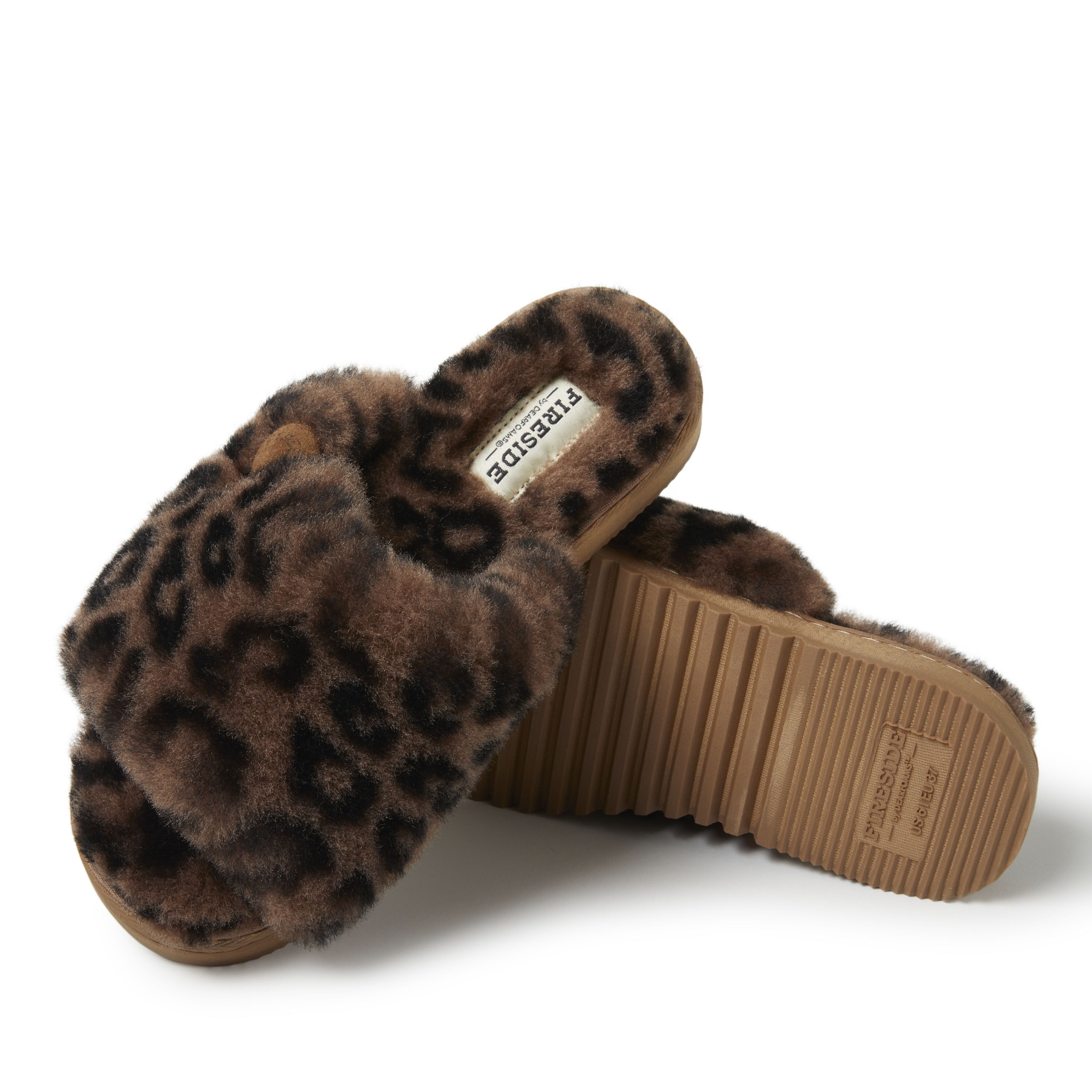 Dearfoam cheetah slippers clearance