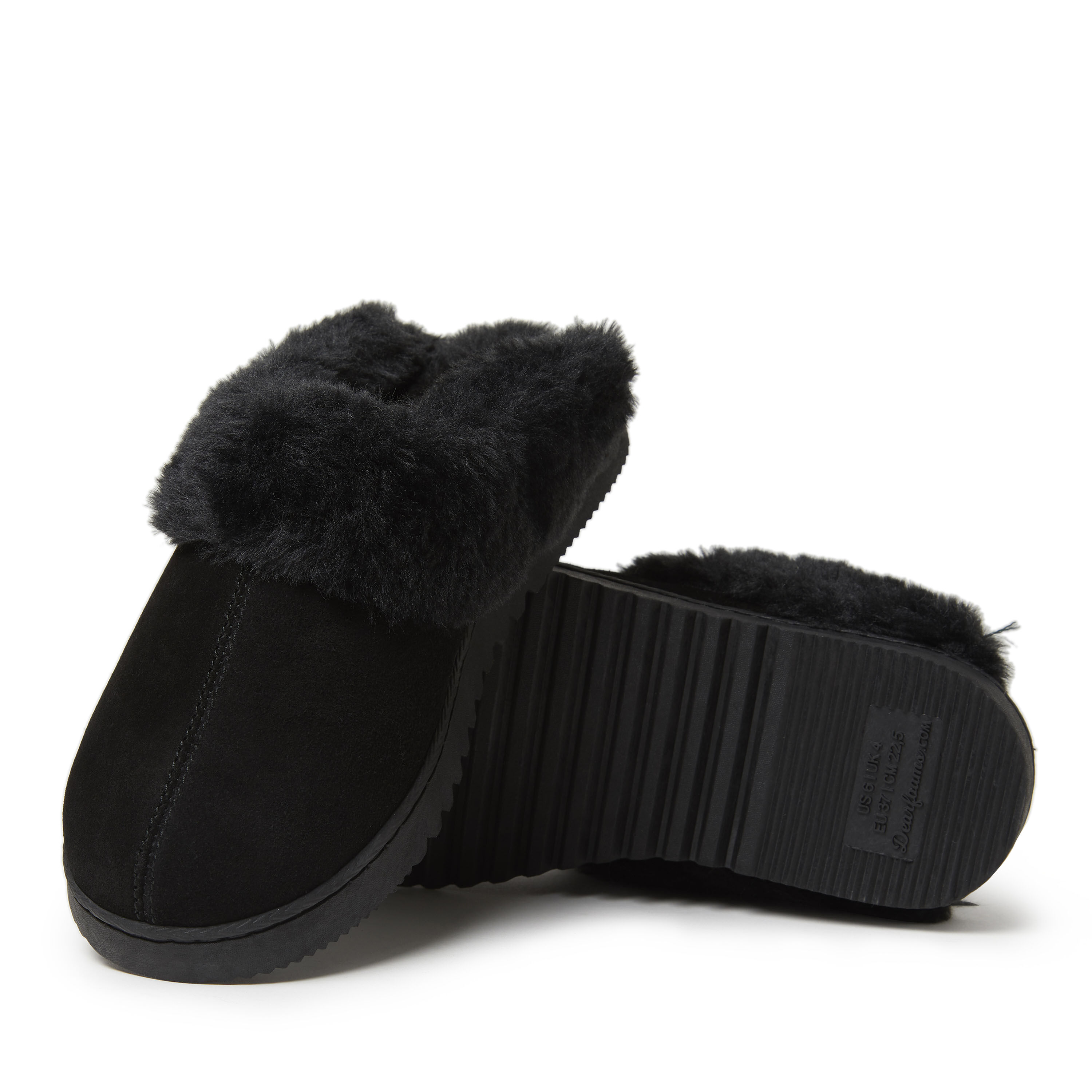 Women's Genuine Suede Closed Toe Scuff Slipper