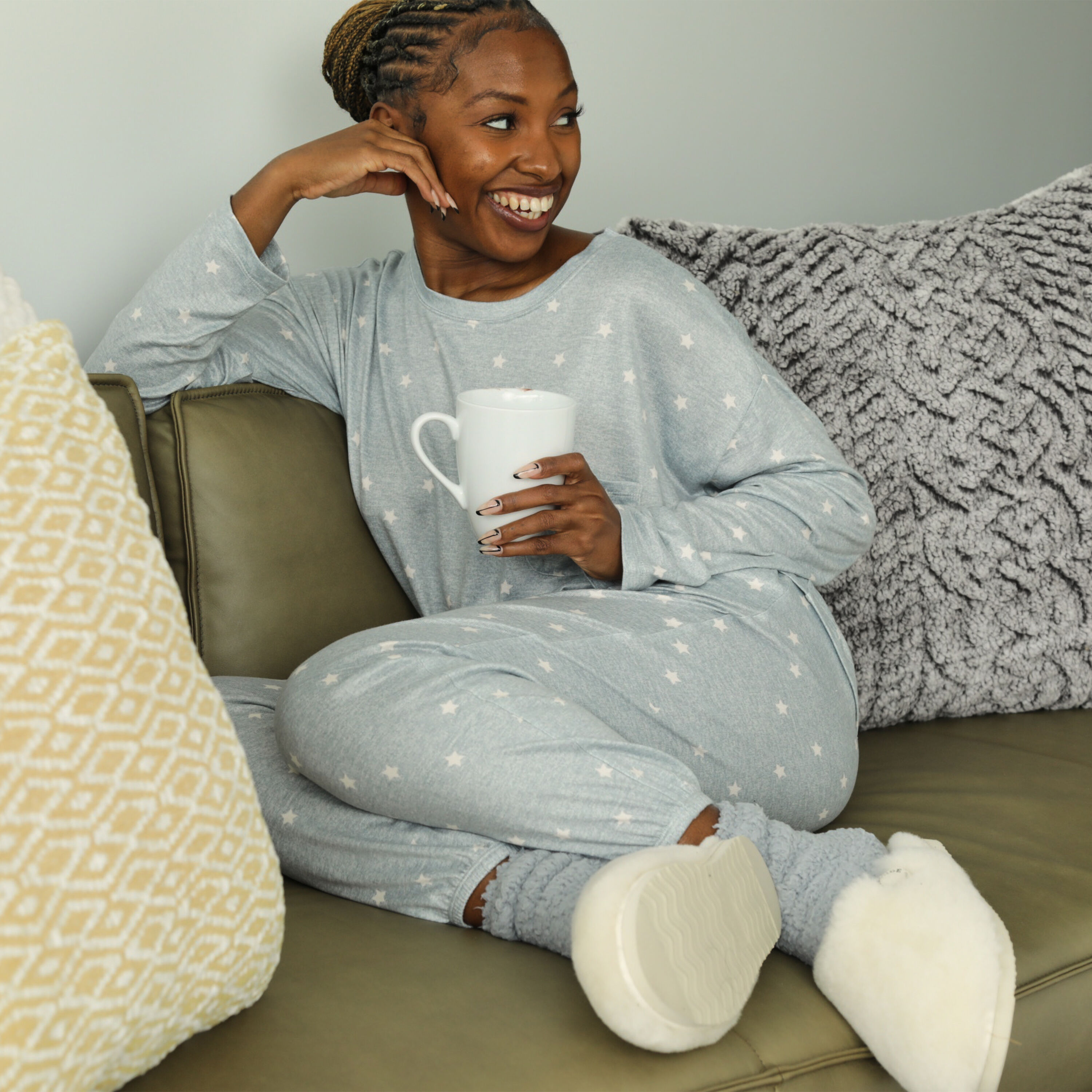 Women s Cozy Star Pajama Set