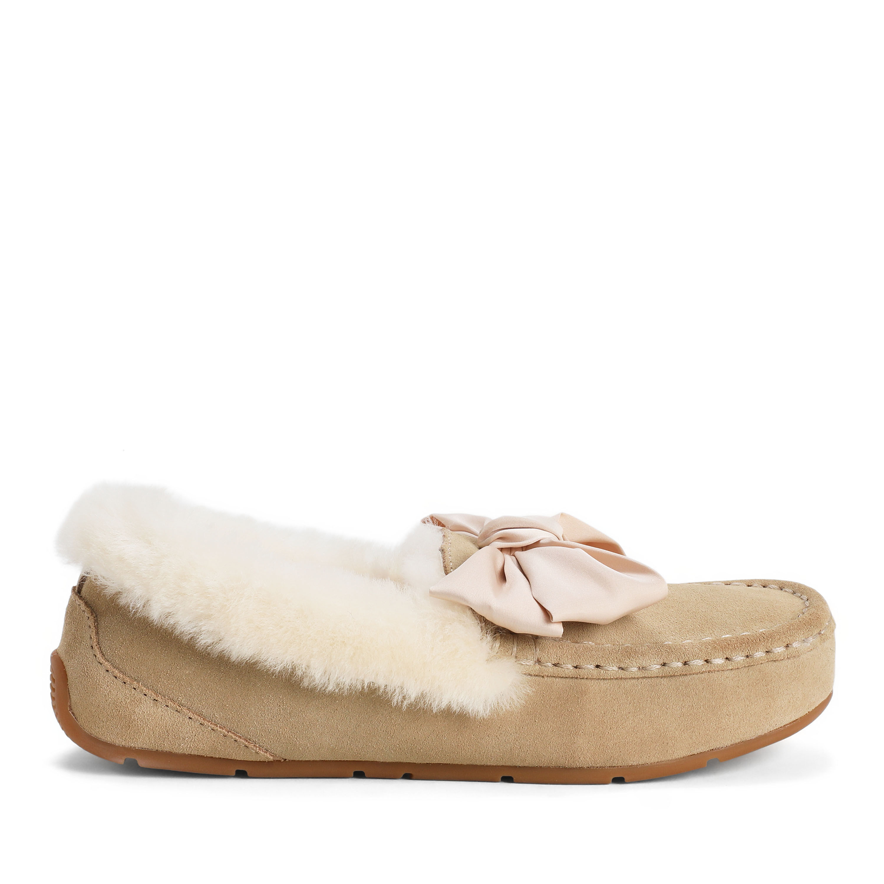 Women's Mel Dream Bow Genuine Shearling Moccasin