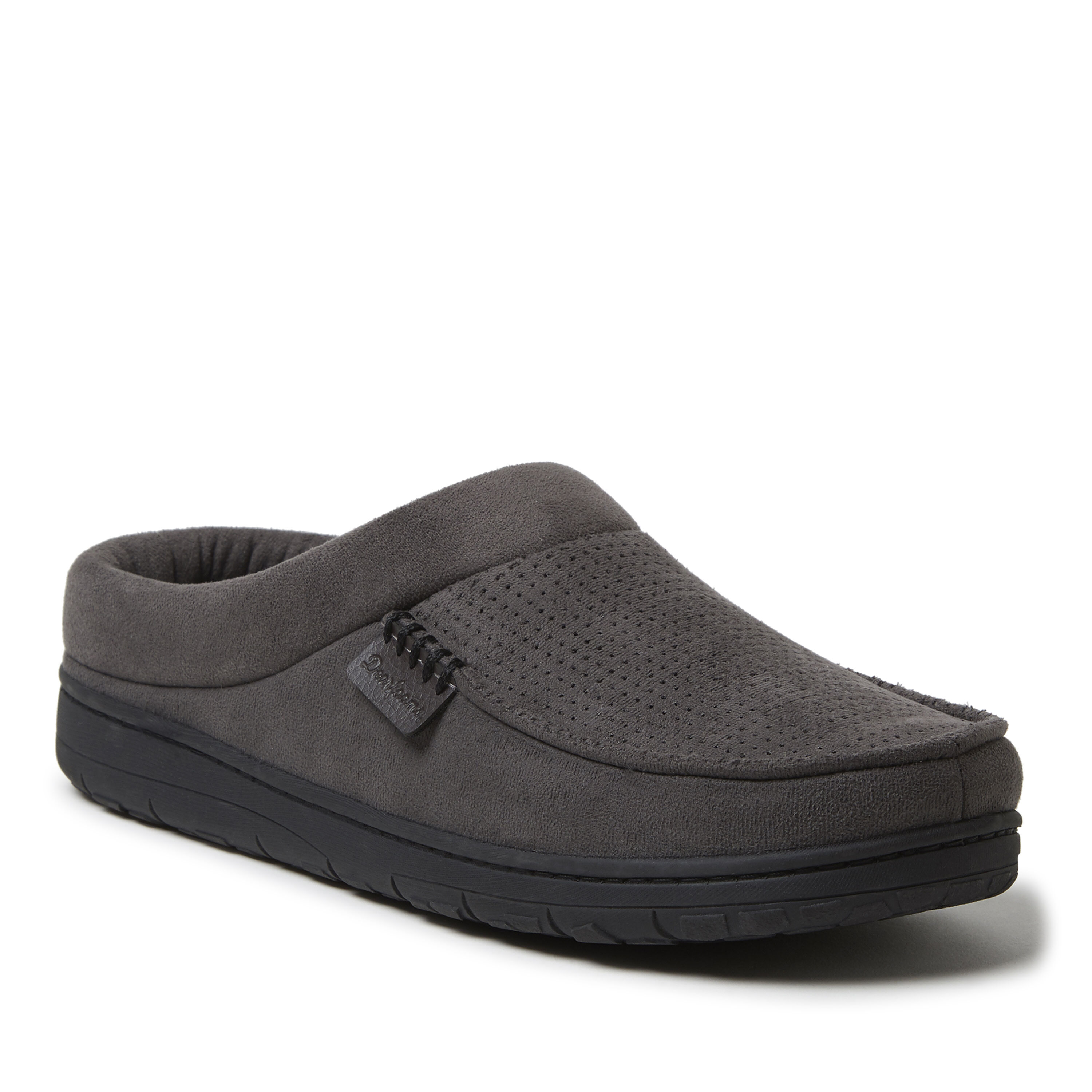 Men's dearfoams store microfiber clog slippers