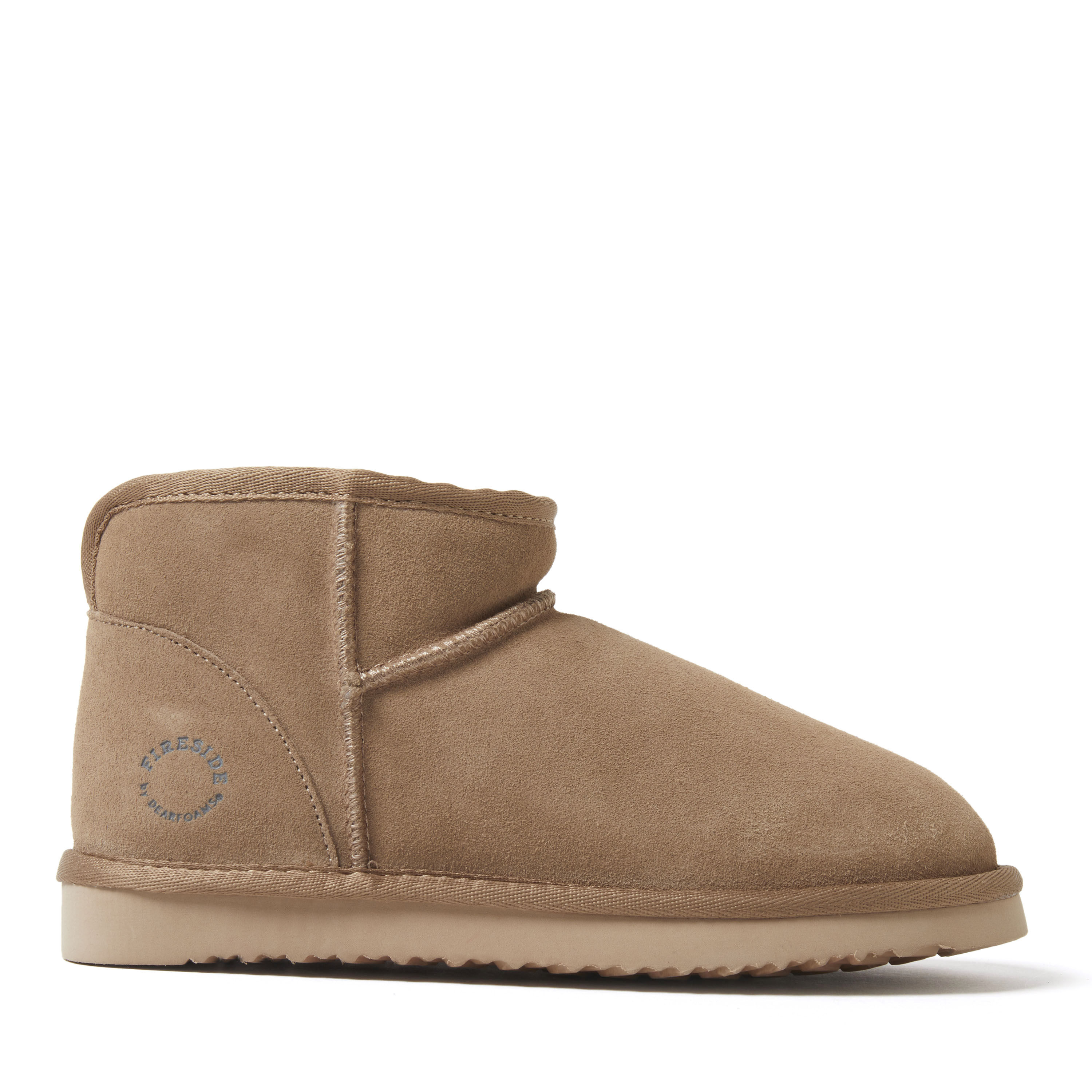 Women's Fireside by Dearfoams Riverland Genuine Shearling Micro Bootie