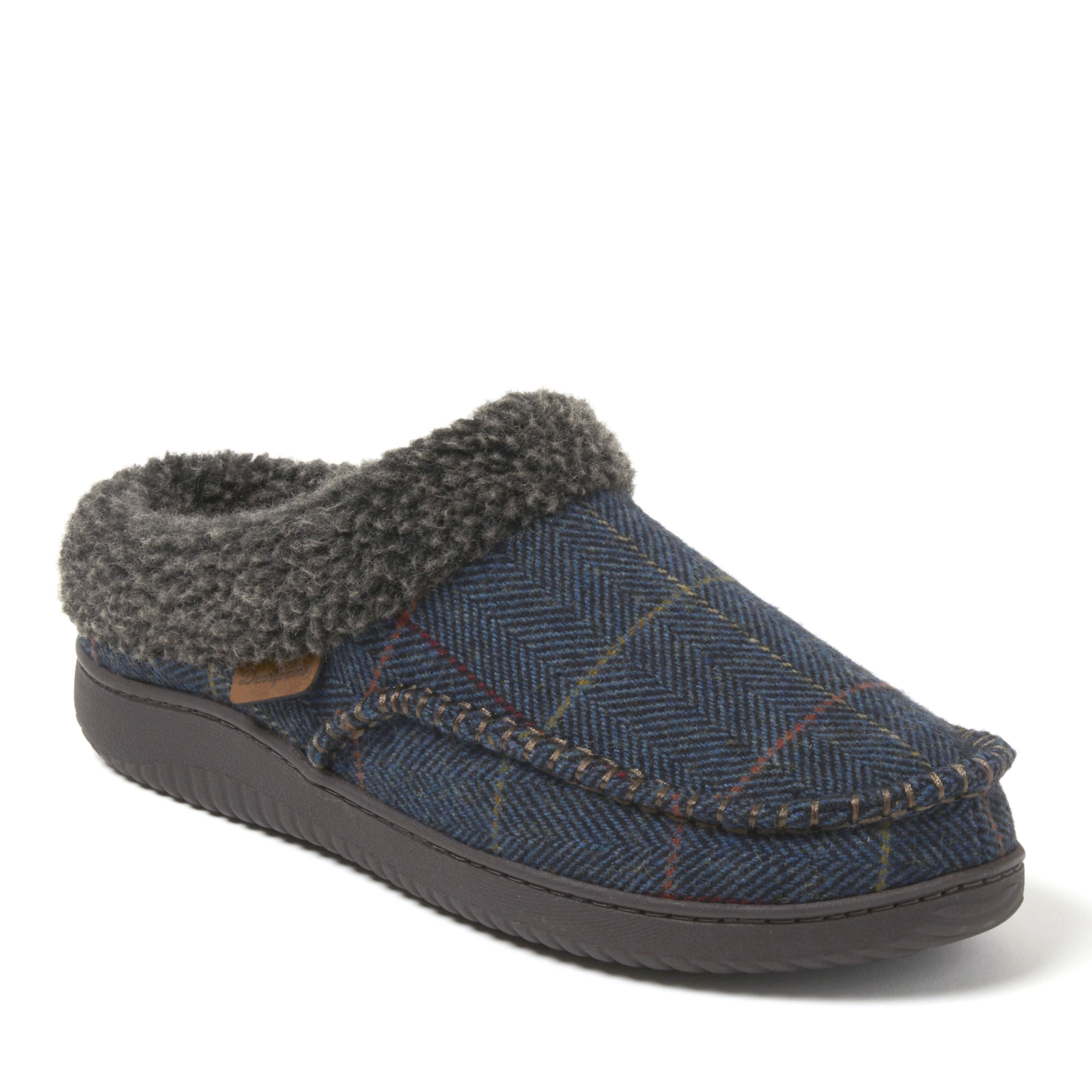 Men's Marshall Microsuede Moc Toe Clog With Berber Cuff