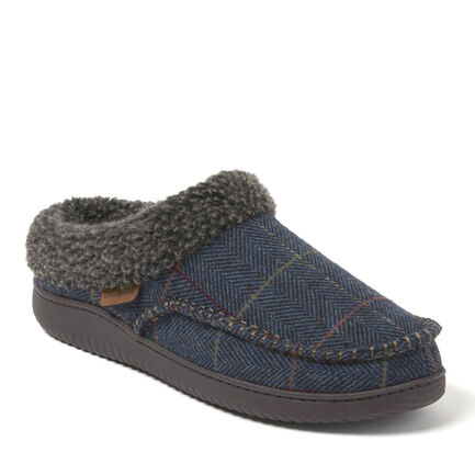 Men's Marshall Microsuede Moc Toe Clog With Berber Cuff