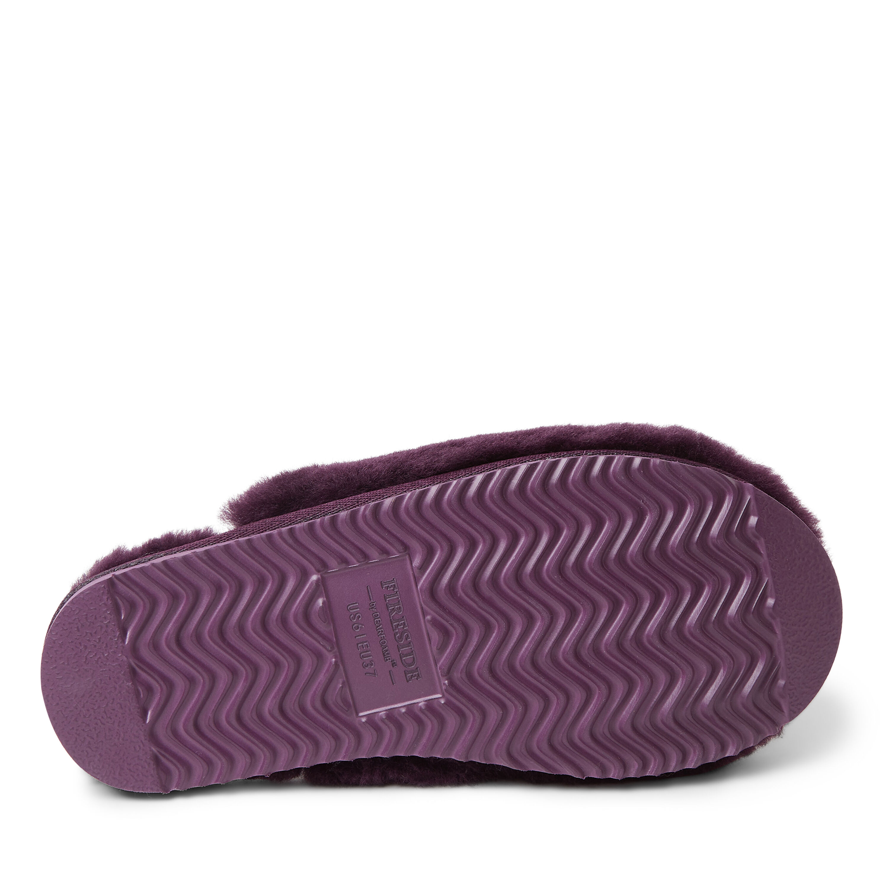 Women's  Fireside By Dearfoams Shelly Beach Genuine Shearling Scuff