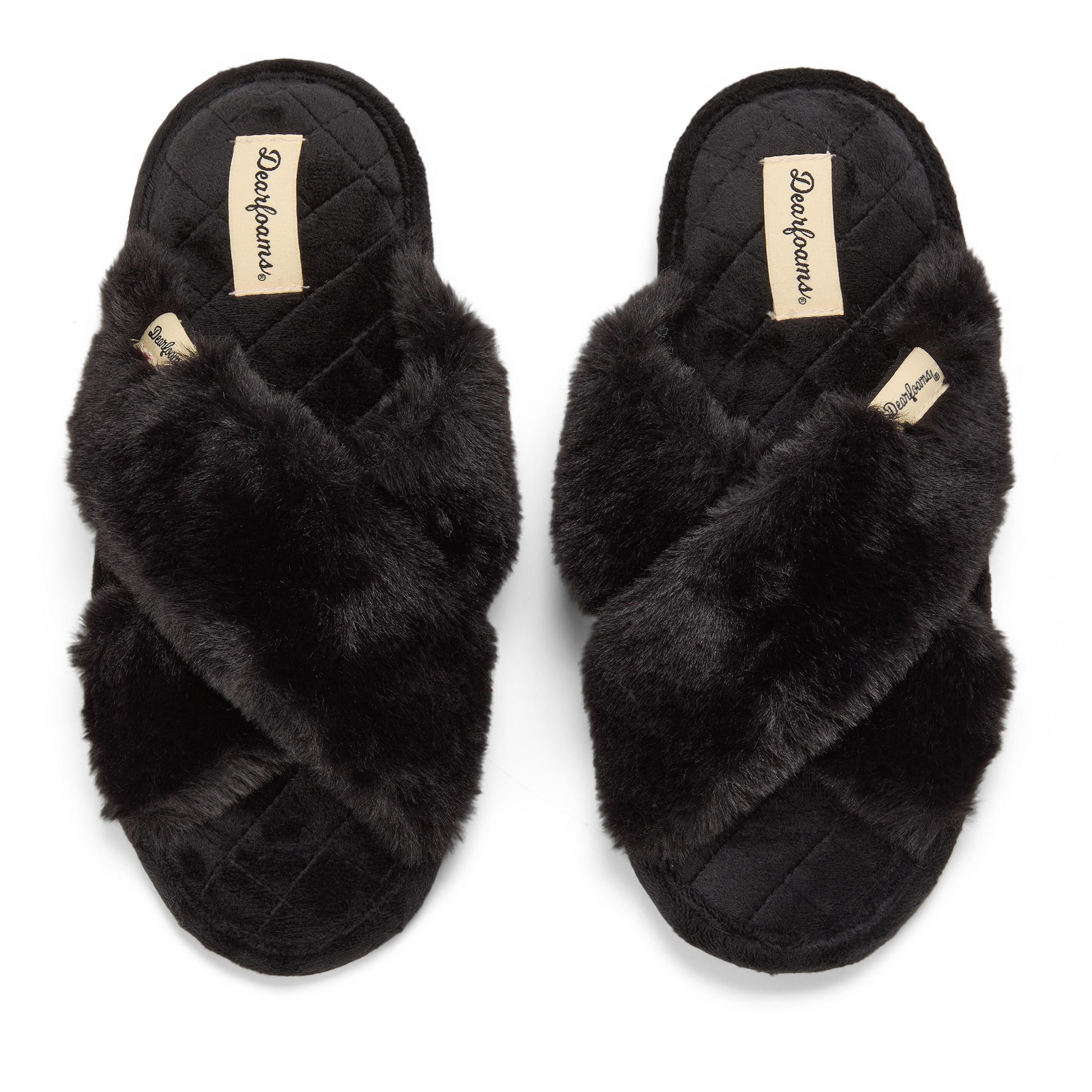 Women's Jessica Furry Crossband Slide Slipper