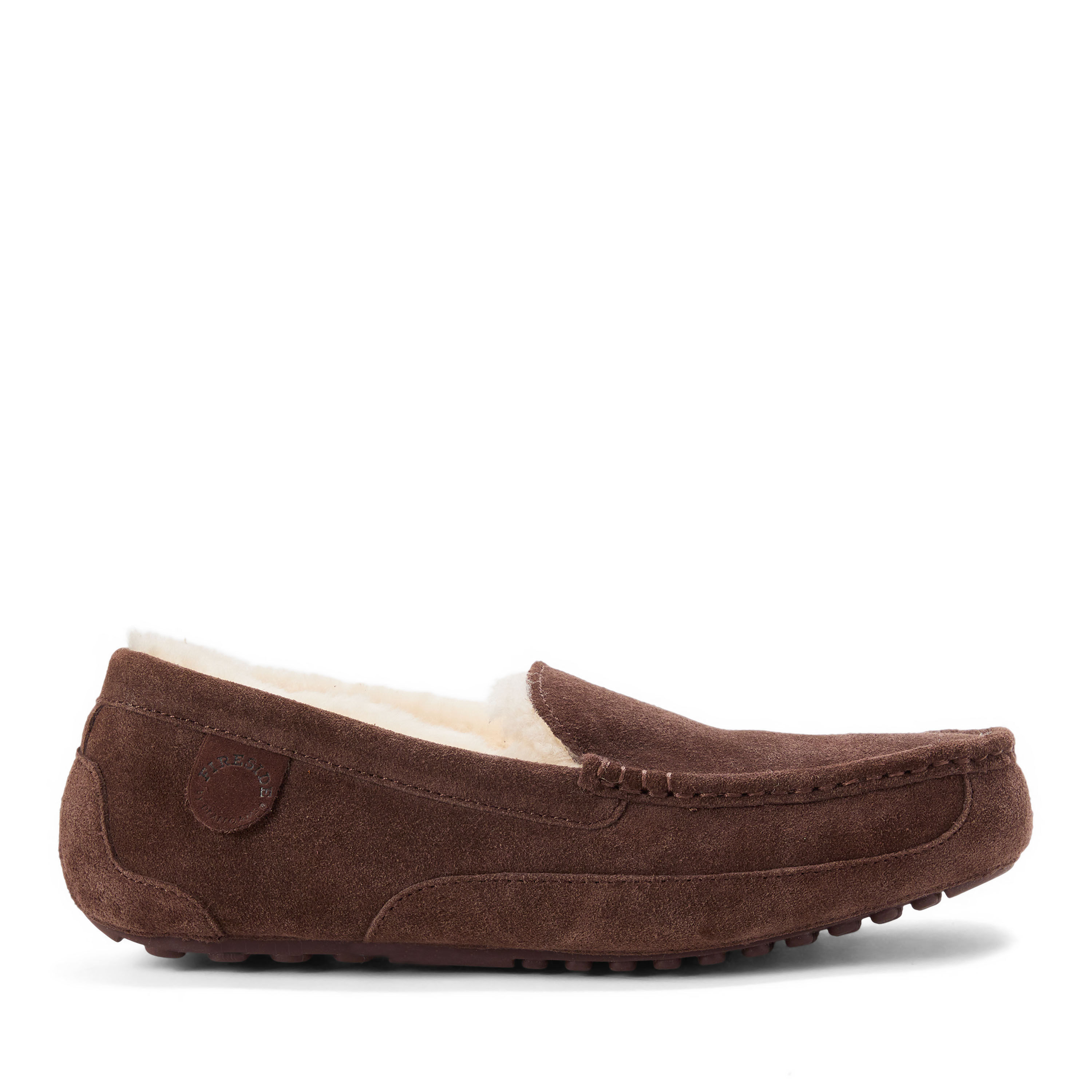 Men's Fireside by Dearfoams Melbourne Genuine Shearling Moccasin Slipper