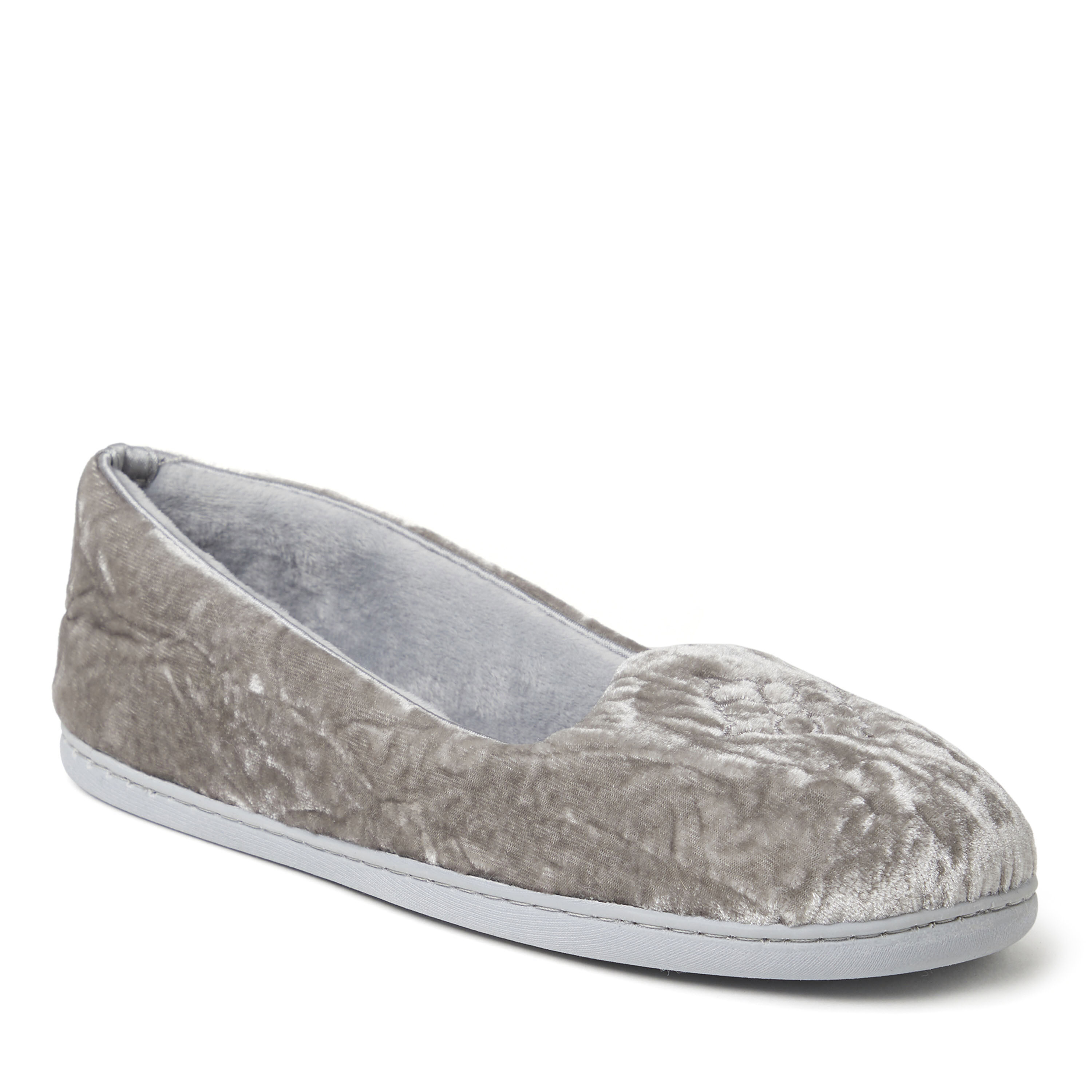 Dearfoams women's rebecca microfiber velour closed back best sale slipper