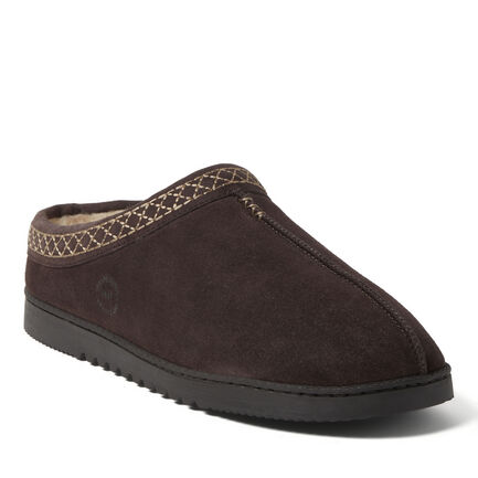 Men's Dean Genuine Suede Clog with Embroidery