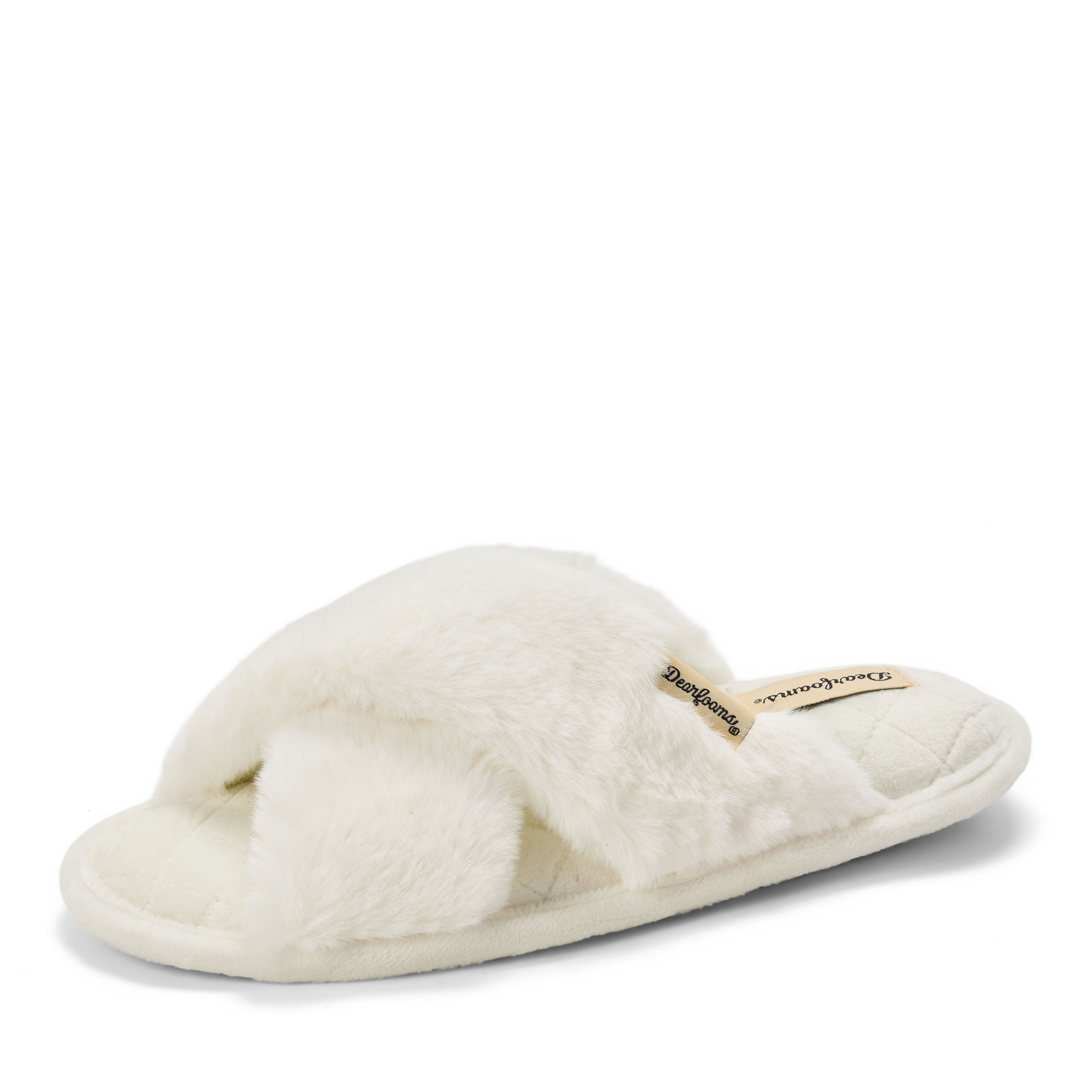 Women's Jessica Furry Crossband Slide Slipper