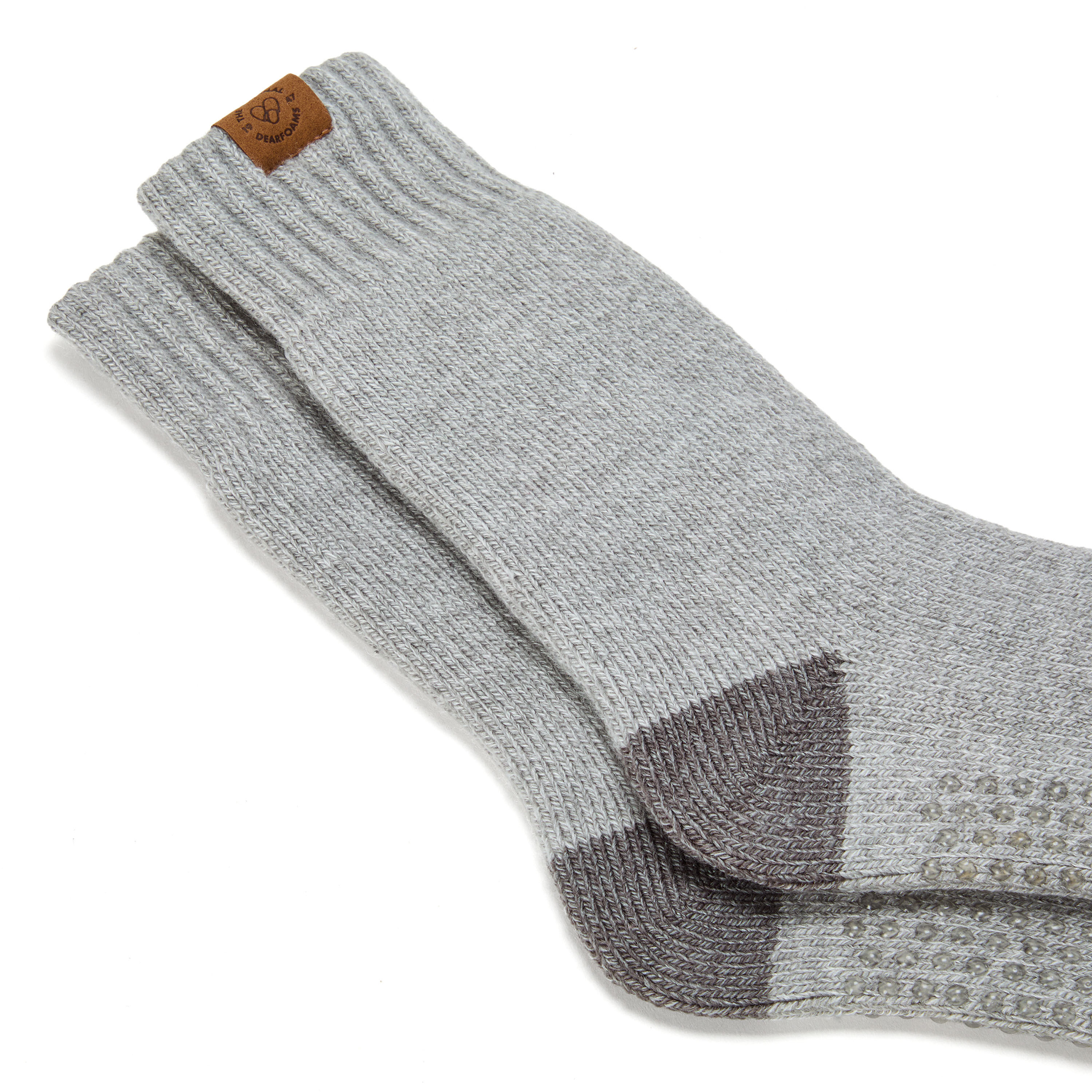 Men's Buffalo Check Crew Slipper Socks-2 pack