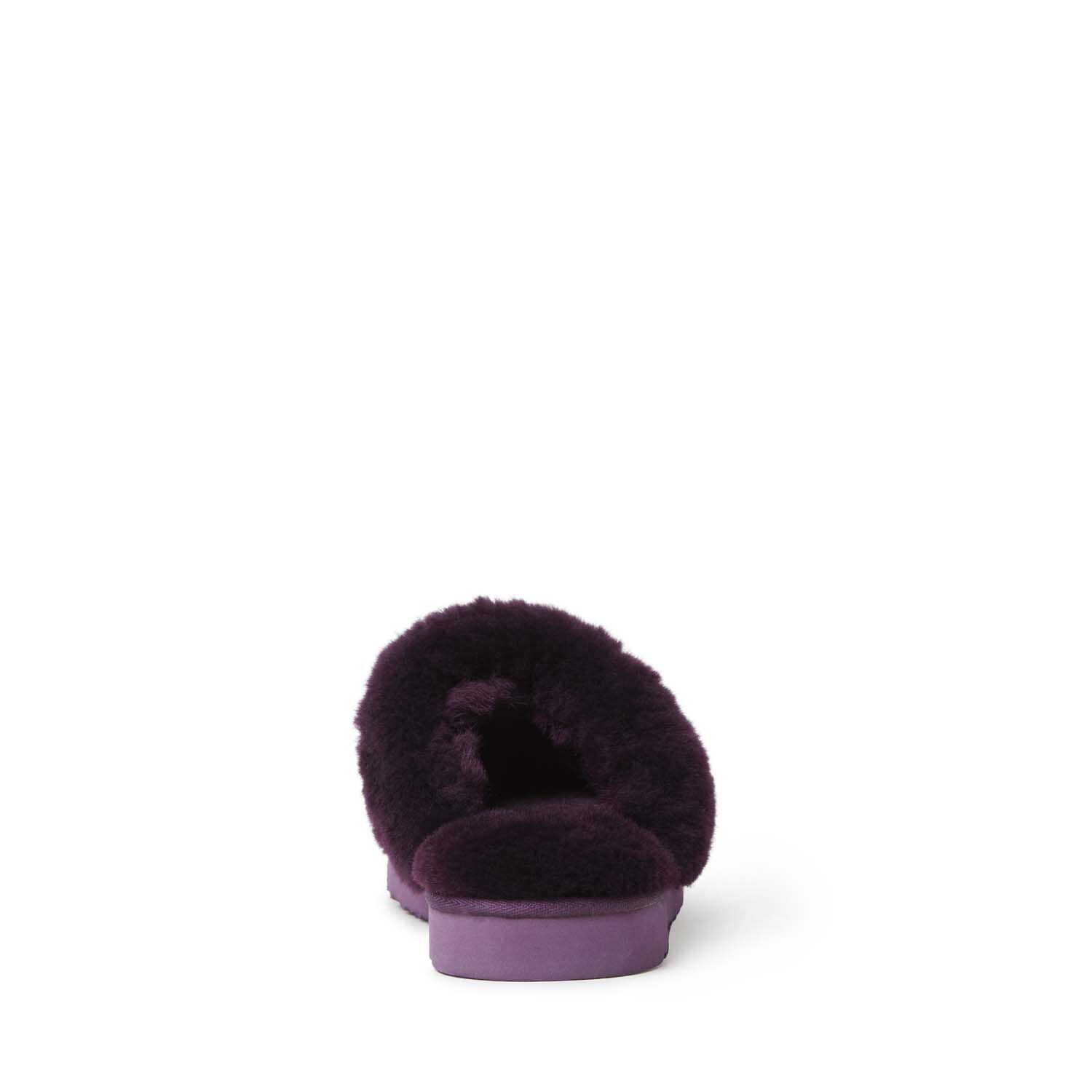 Women s Fireside by Dearfoams Sydney Water Resistant Genuine Shearling Scuff Slipper