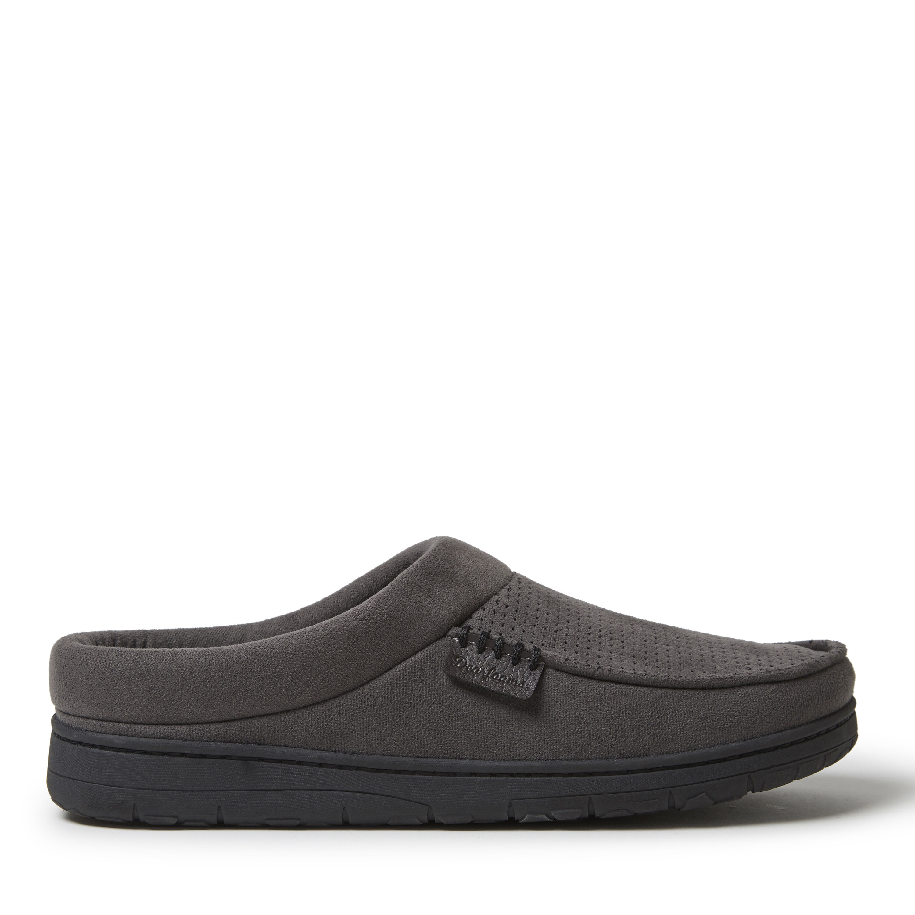 Dearfoams men's moc hot sale toe clog slippers