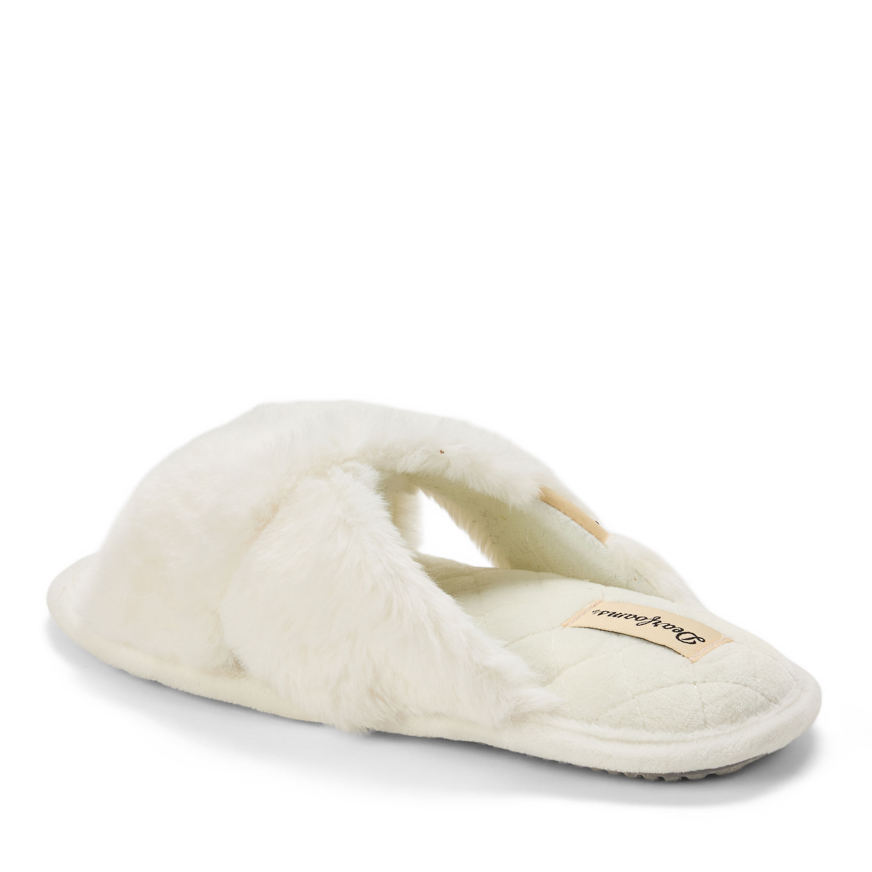 Women's Jessica Furry Crossband Slide Slipper