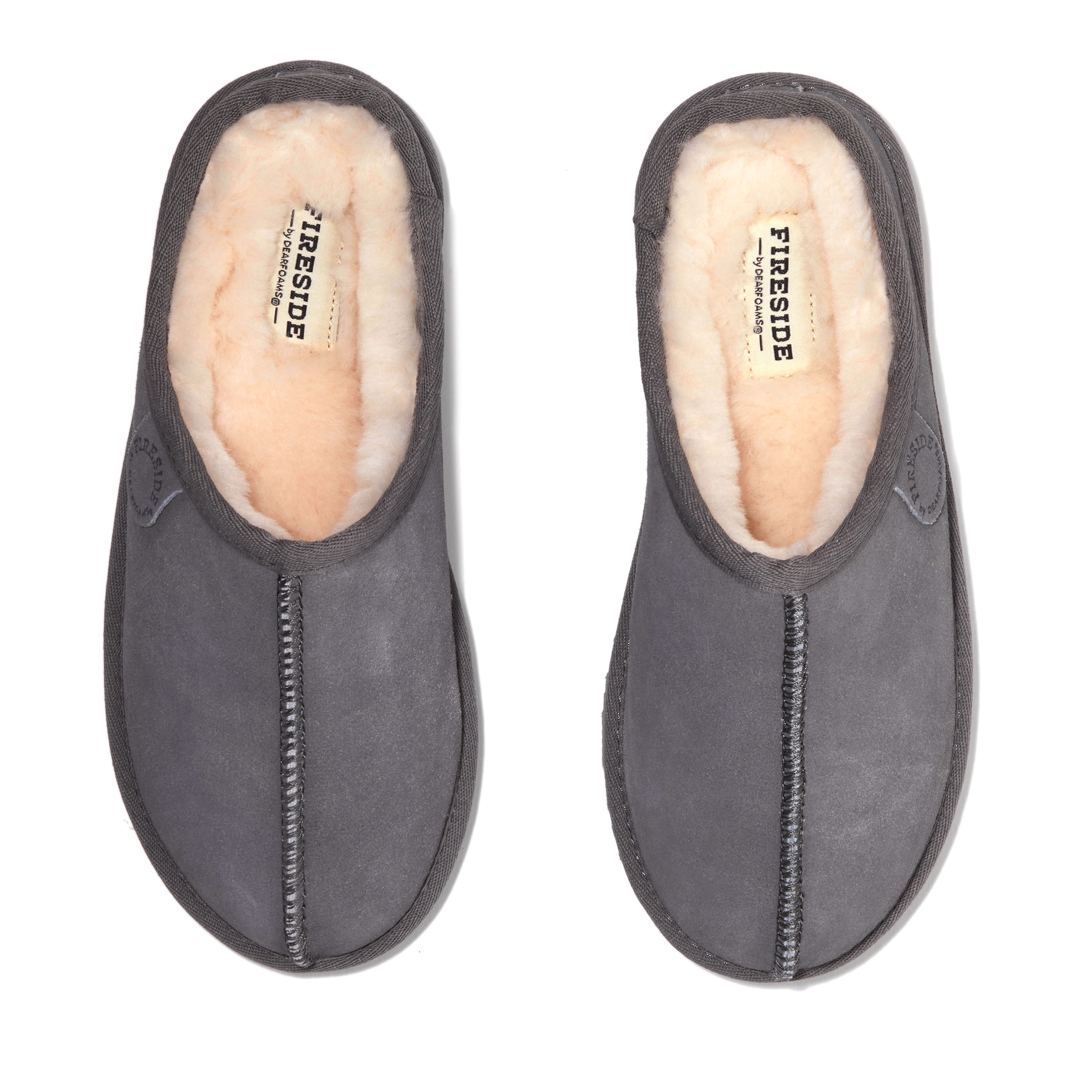 Women's Fireside by Dearfoams Greta Genuine Shearling Clog