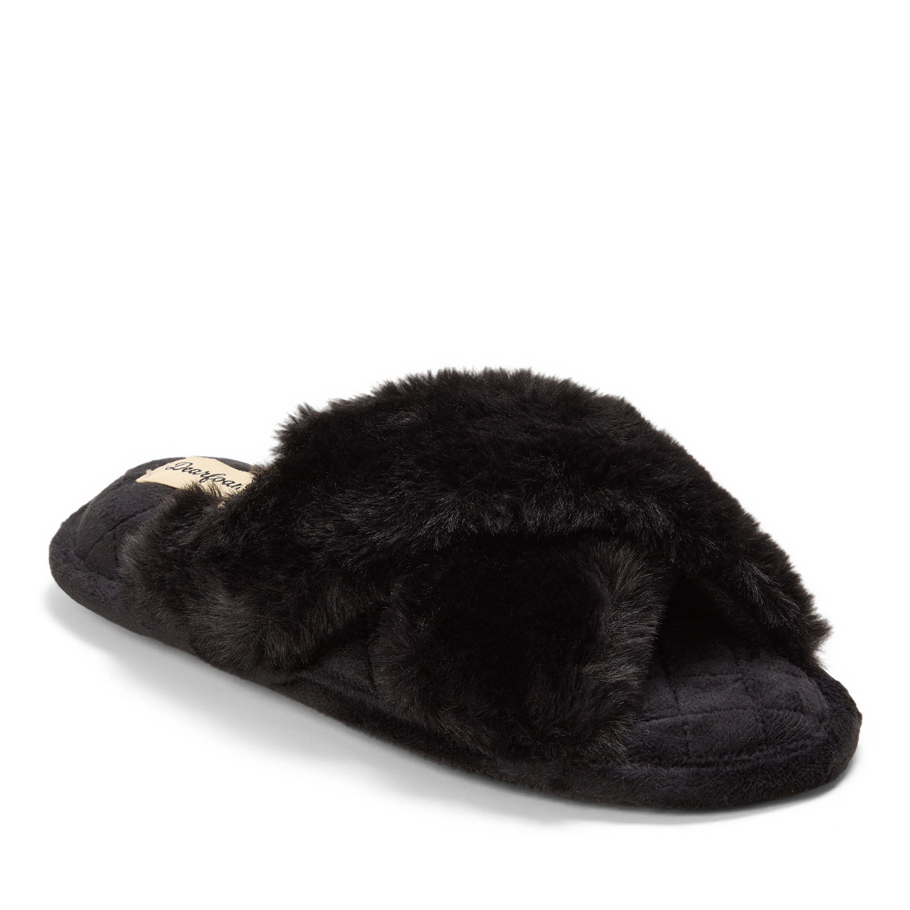 Women's Jessica Furry Crossband Slide Slipper