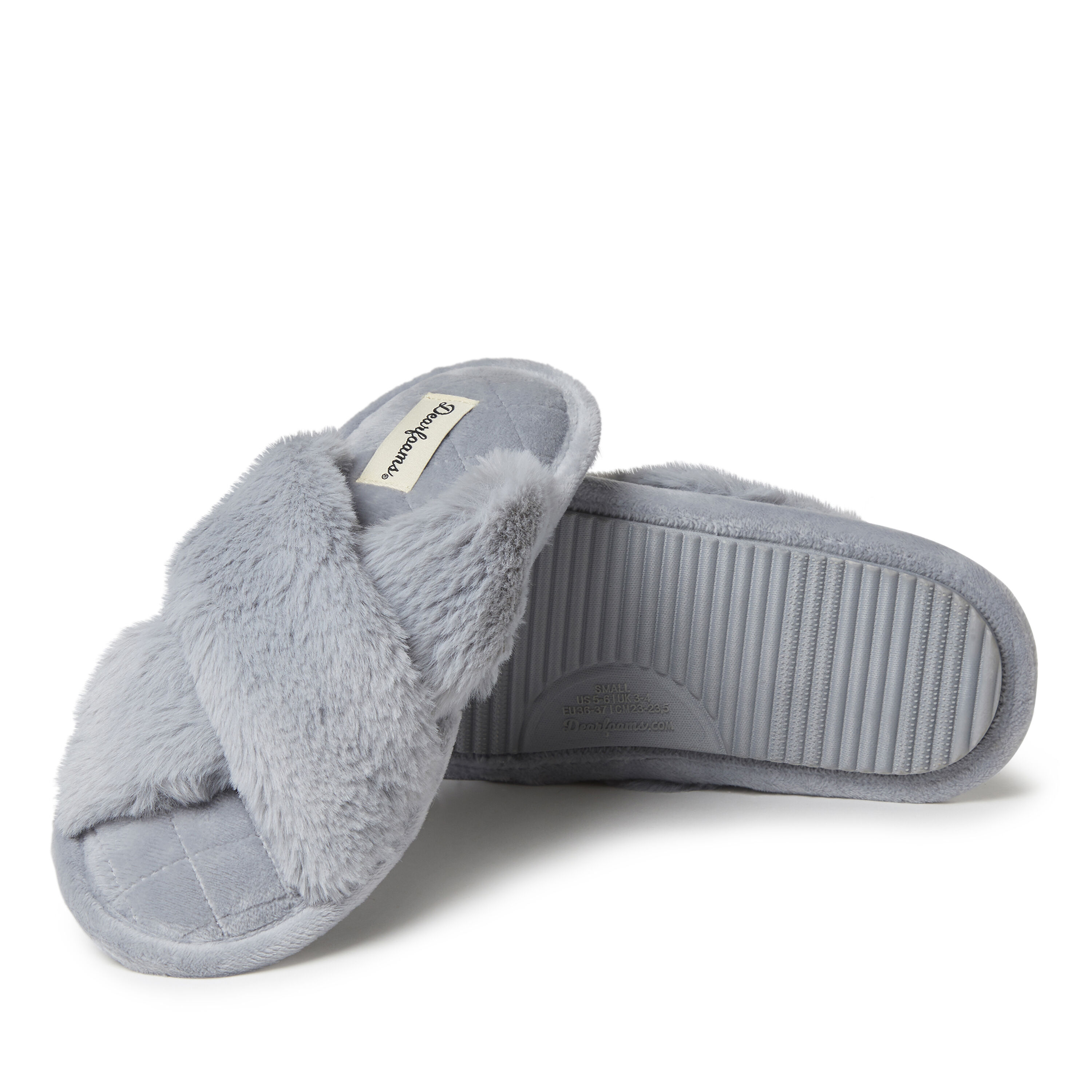 Women's jessica furry crossband slide sales slipper