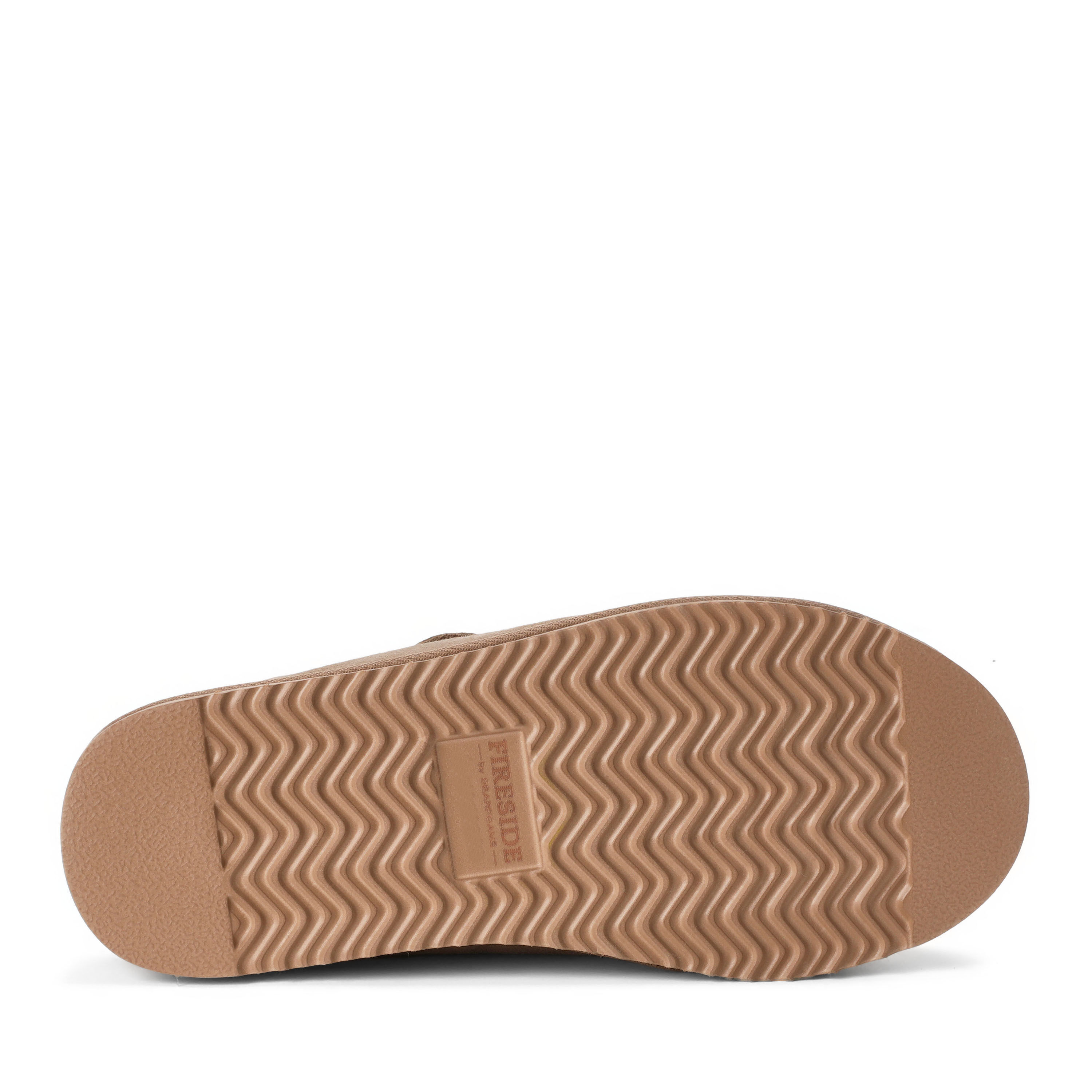 Men's Fireside by Dearfoams Grafton Genuine Shearling Clog Slipper with Woven Accent