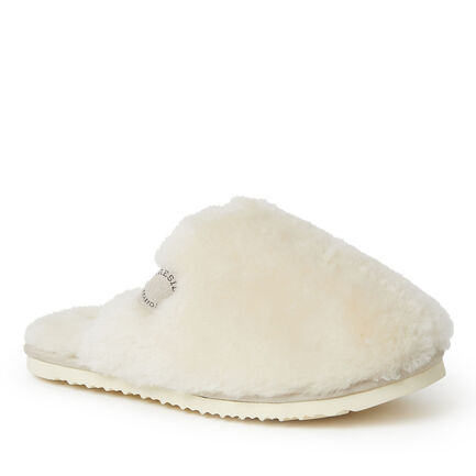 Women's  Fireside By Dearfoams Shelly Beach Genuine Shearling Scuff Women's  Fireside By Dearfoams Shelly Beach Genuine Shearling Scuff