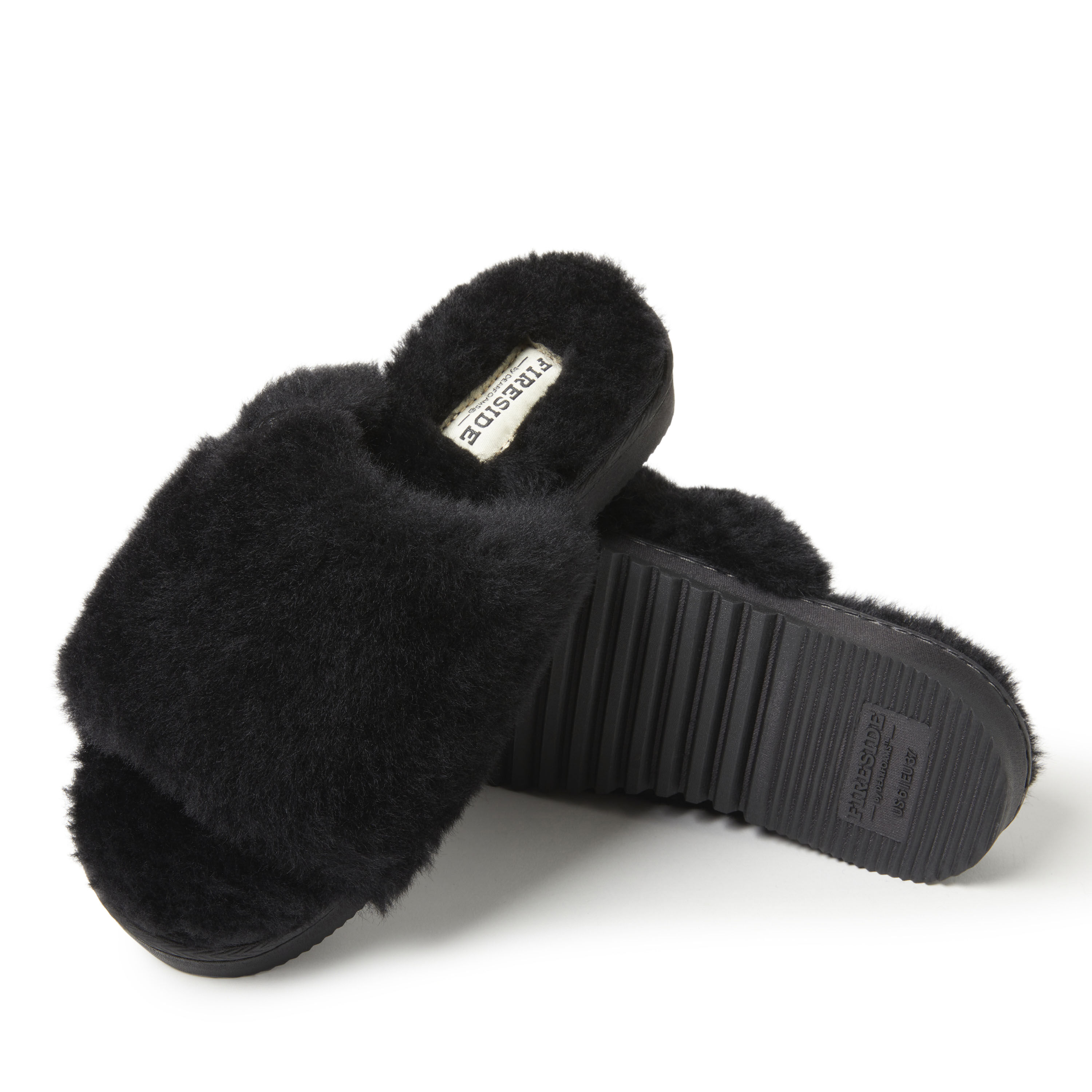 Women s Fireside by Dearfoams Cairns Genuine Shearling Slide