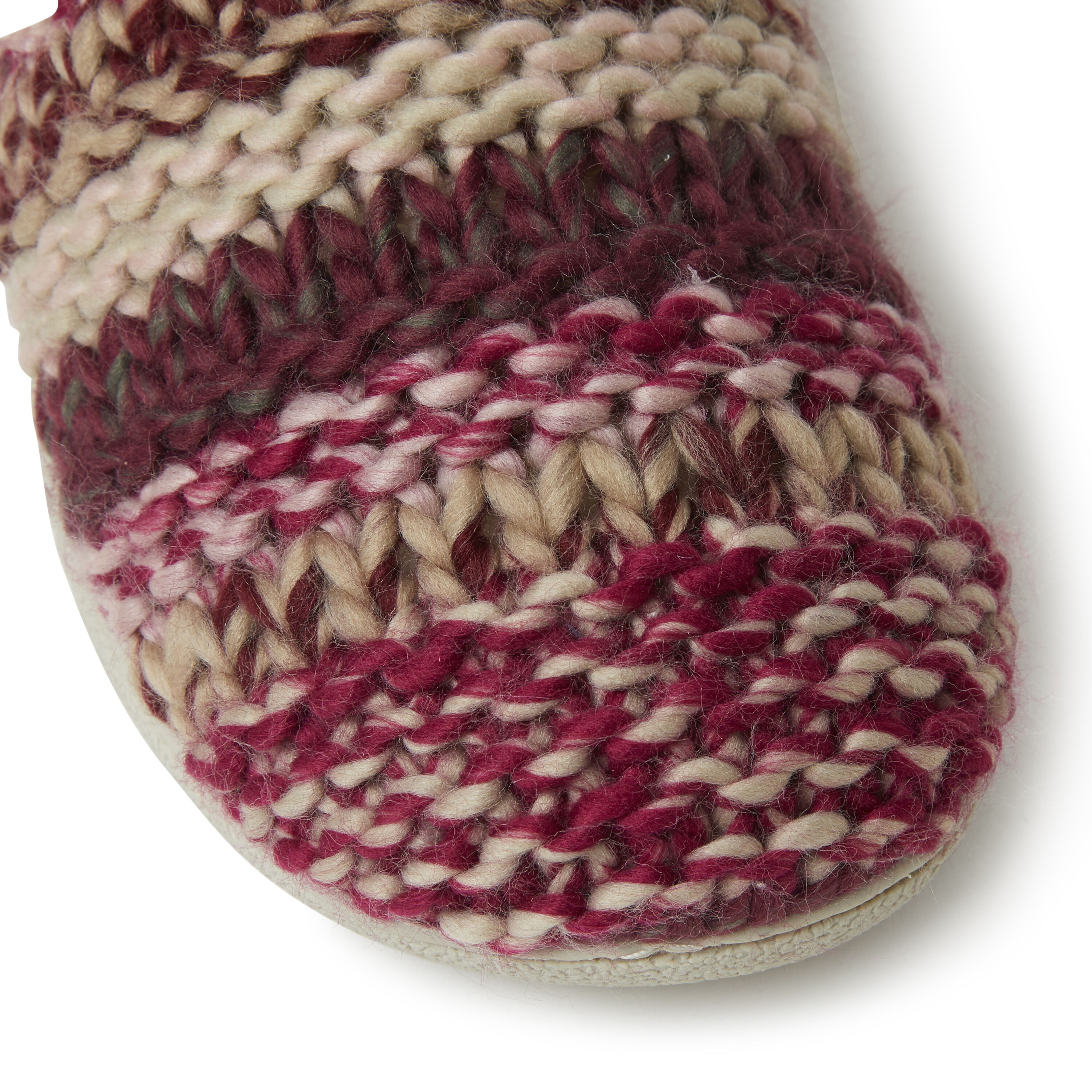 Women's Erin Fairisle Knit Extended Tab Scuff Slipper