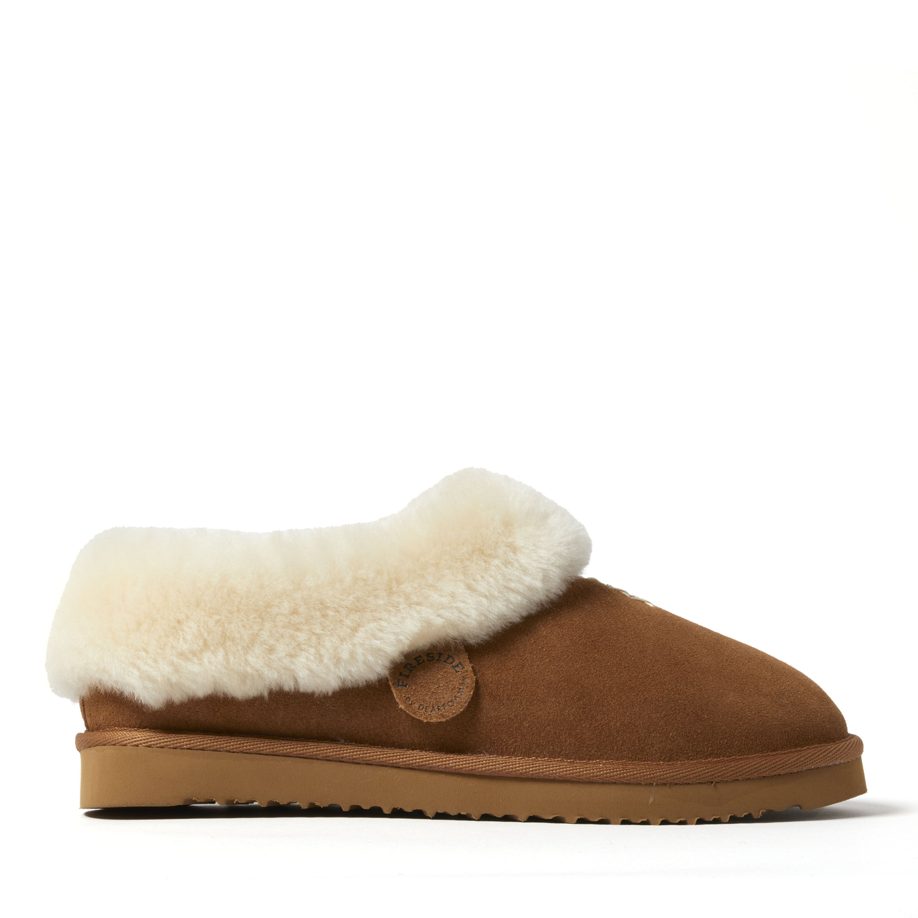 Women's Fireside by Dearfoams Adelaide Genuine Shearling Clog Slipper - Water Resistant